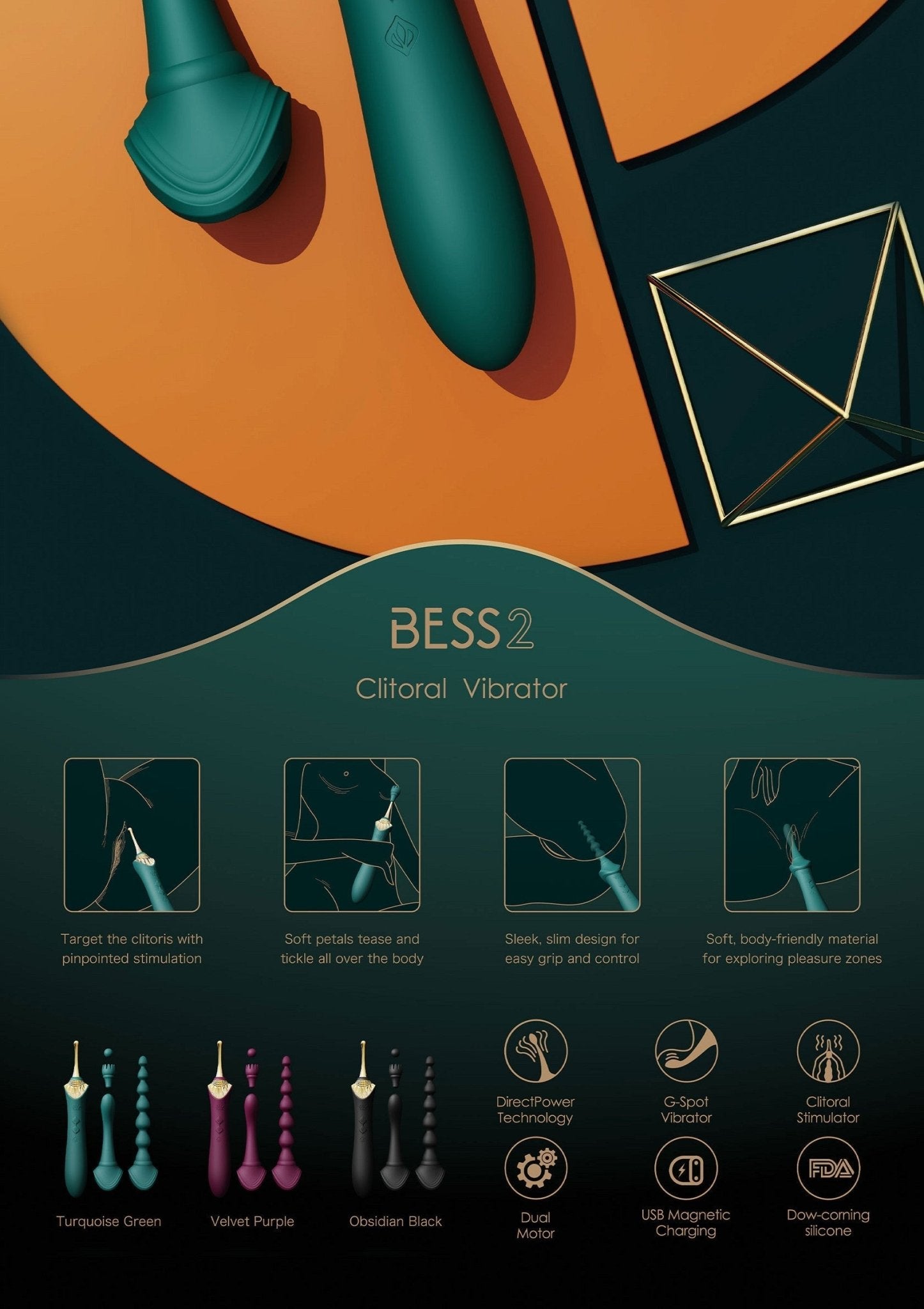 Bess 2 Clitoral Vibrator - Hot Plaza