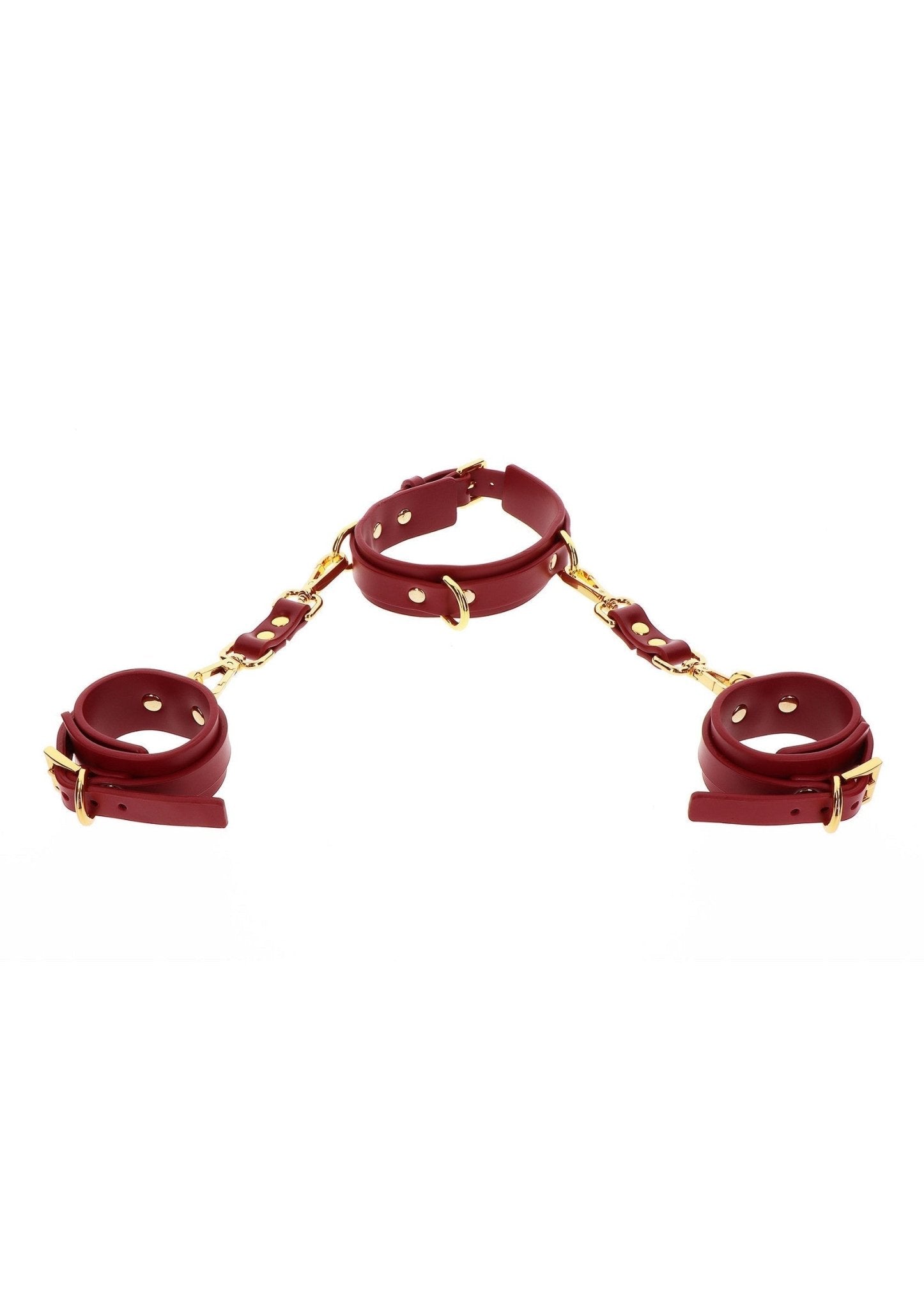 D - Ring Collar and Wrist Cuffs - Hot Plaza
