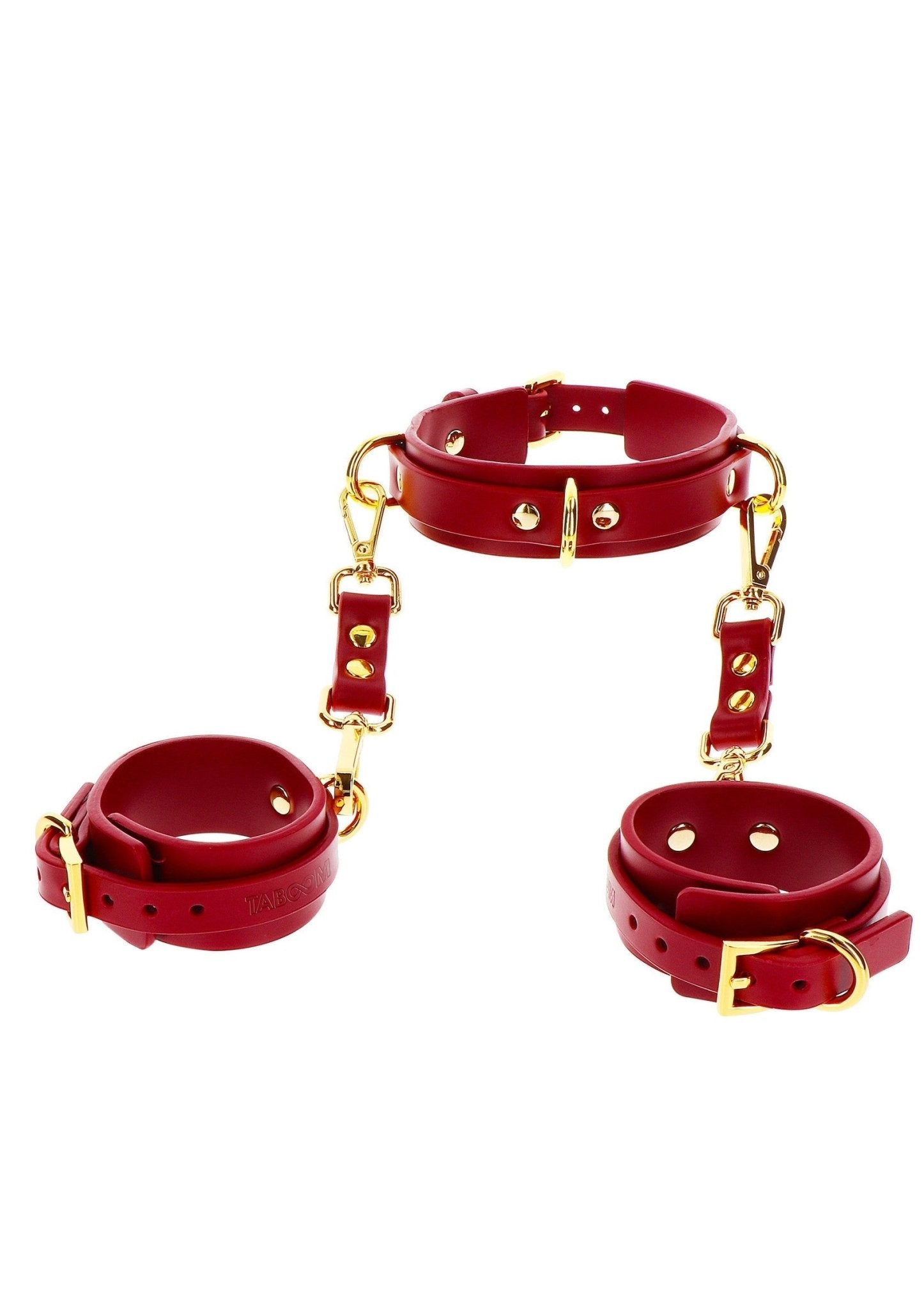 D - Ring Collar and Wrist Cuffs - Hot Plaza