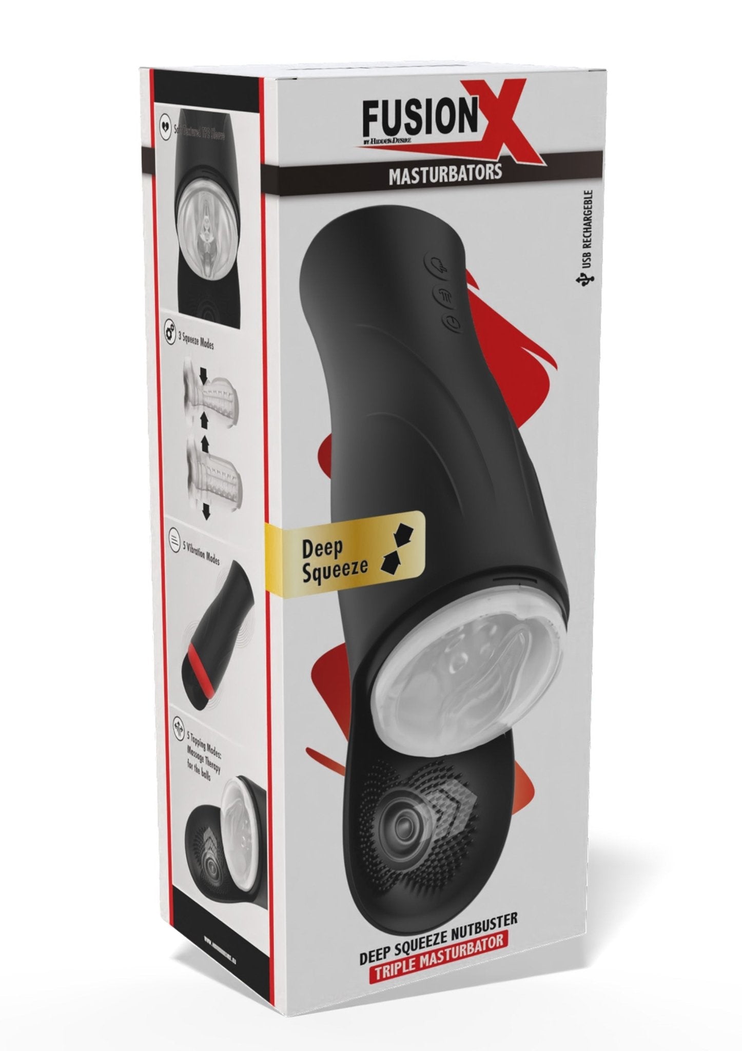 Deep Squeeze Nutbuster Triple Masturbator - Automatisch - Hot Plaza