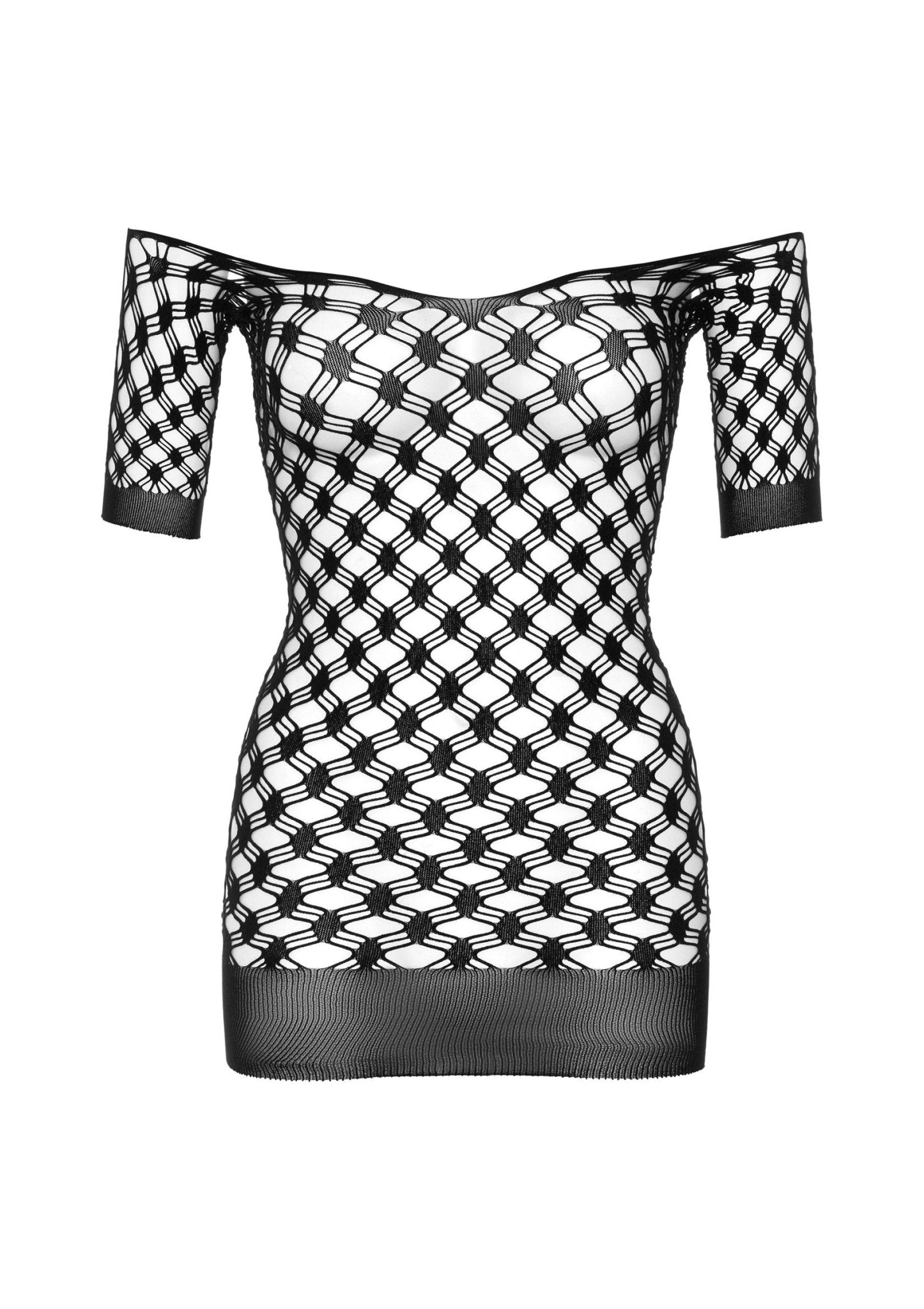 Deluxe Fence Net Minidress - Hot Plaza