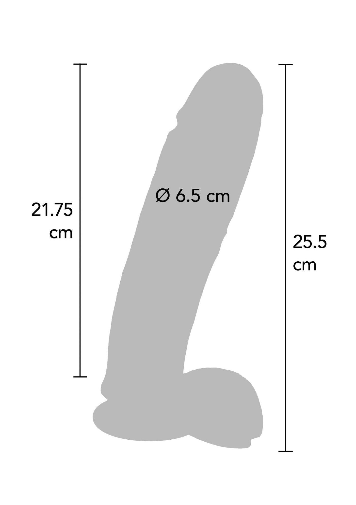 Dildo PVC 25.5 cm Nude