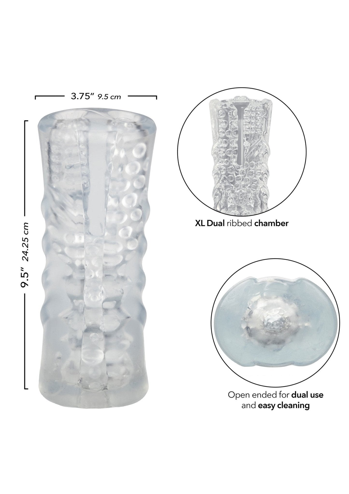 Dual Chamber Stroker XL Masturbator - Hot Plaza