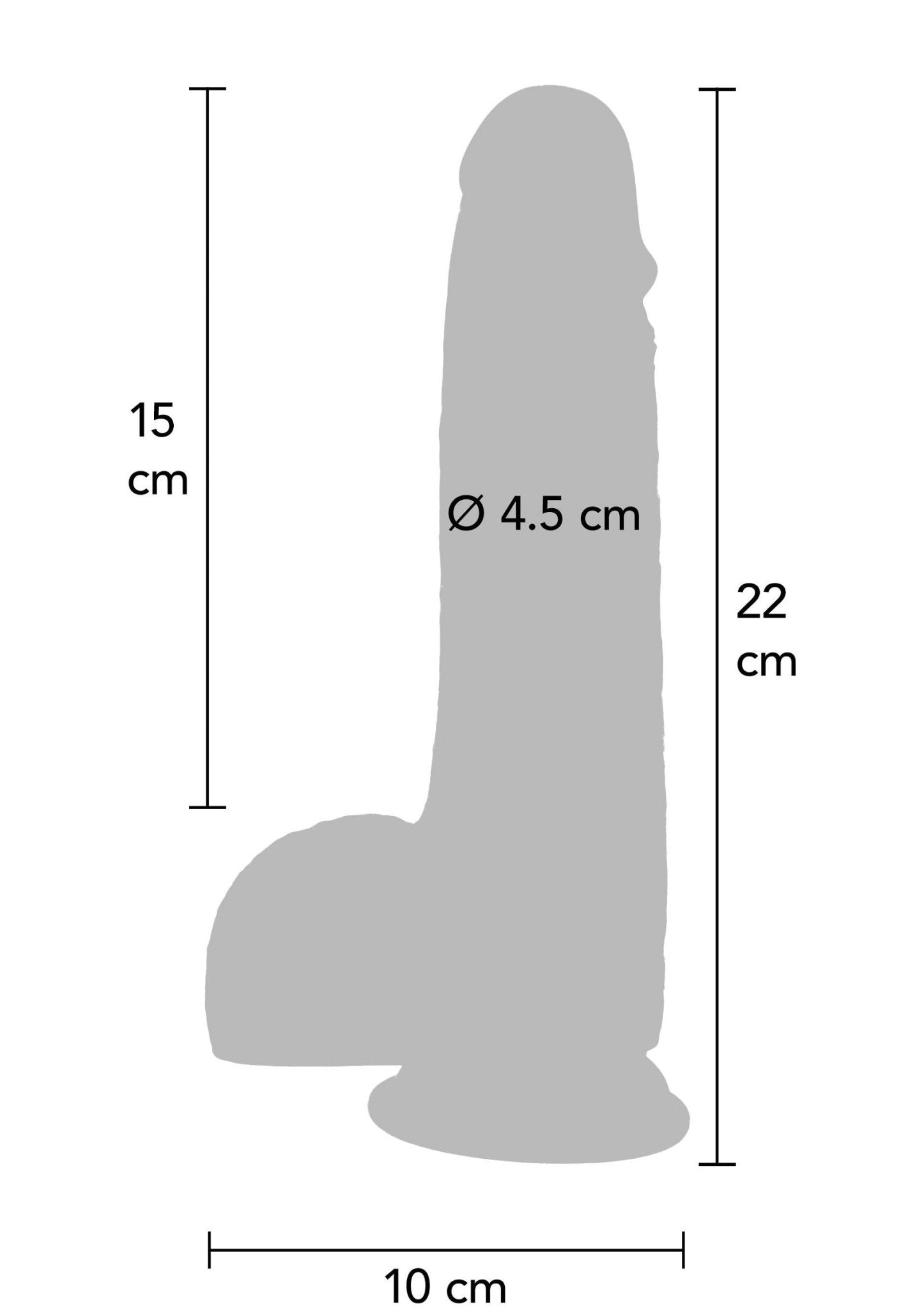 Foreskin Dildo Silicone 20 cm