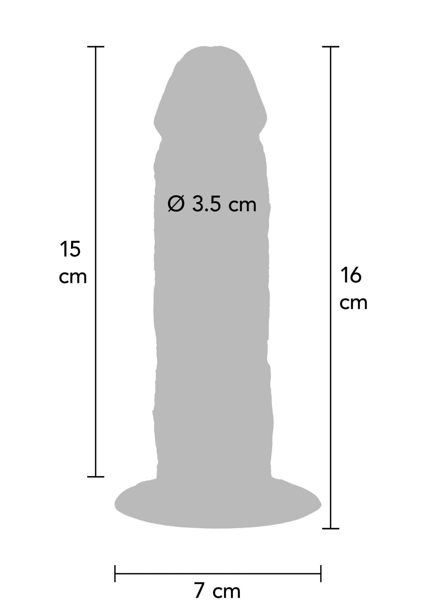 Foreskin Dong Silicone 15 cm