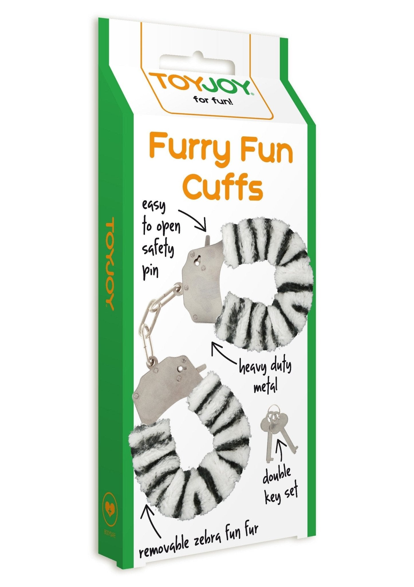 Furry Fun Handboeien Zebra