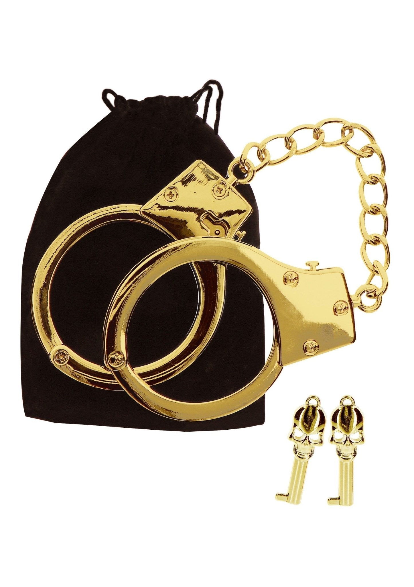 Gold Plated BDSM Handcuffs - Hot Plaza