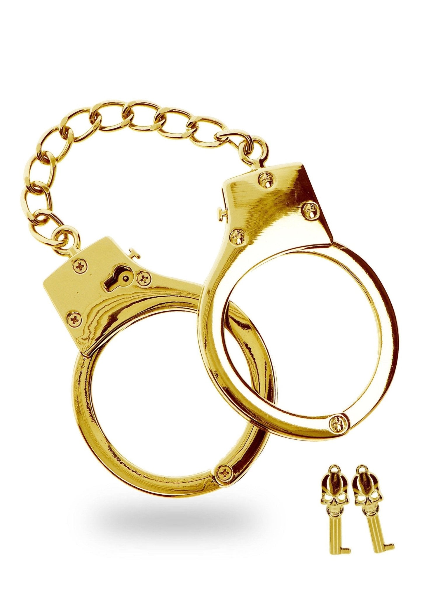 Gold Plated BDSM Handcuffs - Hot Plaza