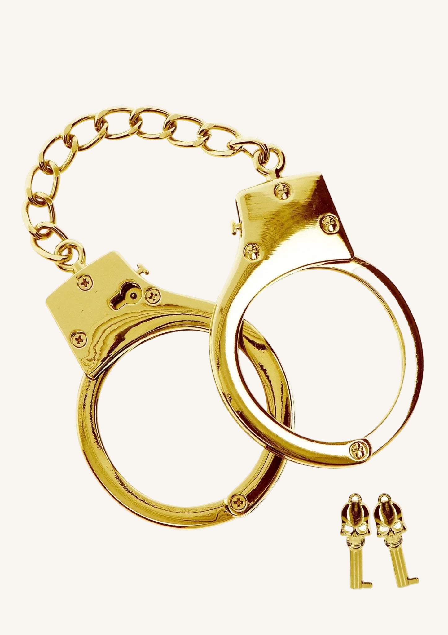 Gold Plated BDSM Handcuffs - Hot Plaza