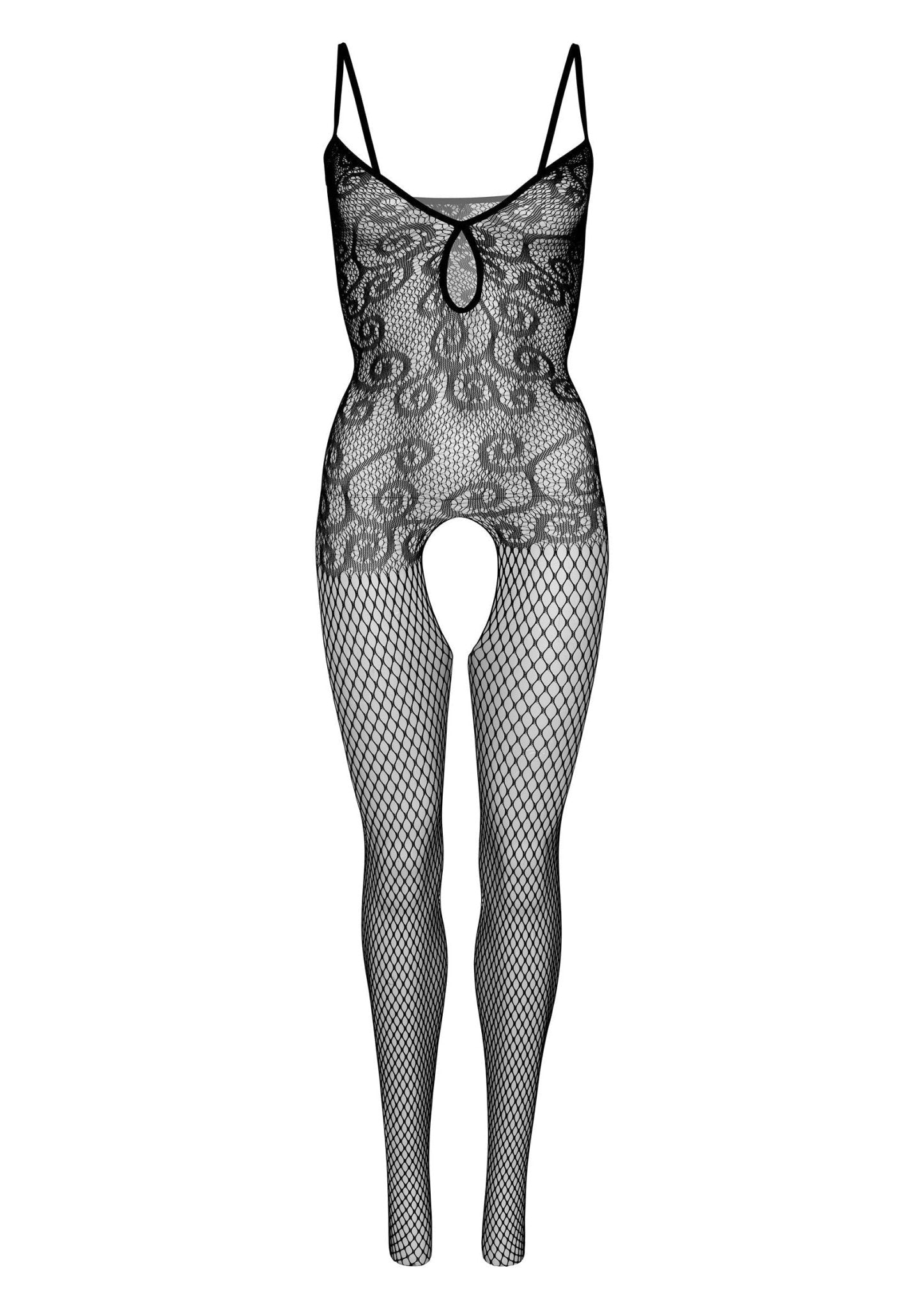 Keyhole Net Bodystocking - Hot Plaza
