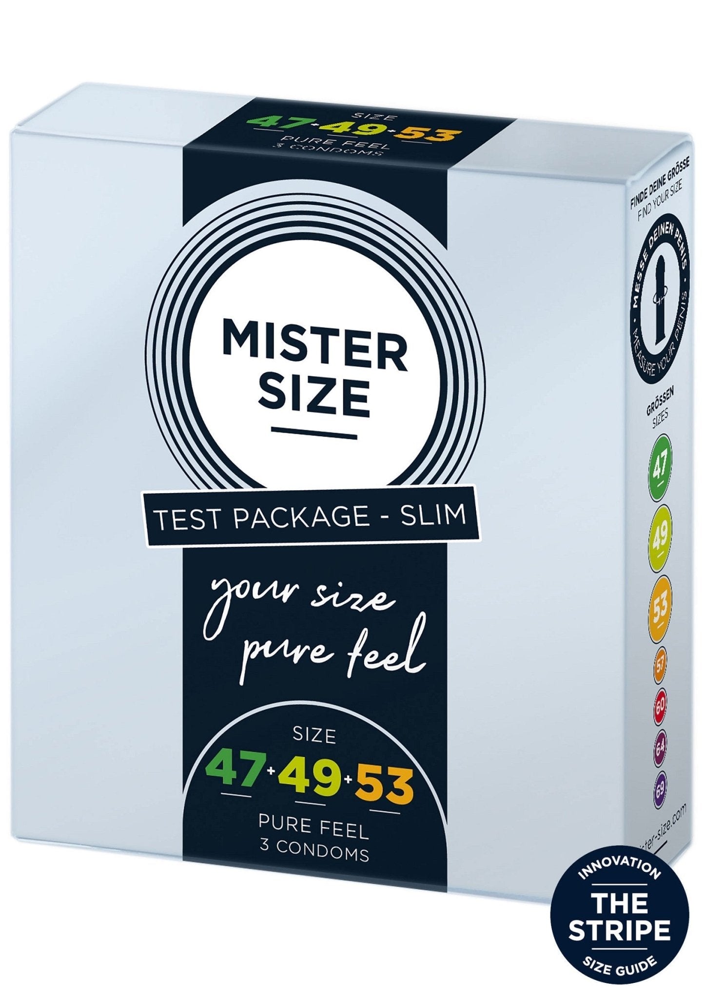 MISTER SIZE 47 - 49 - 53mm 3 - pack - Hot Plaza