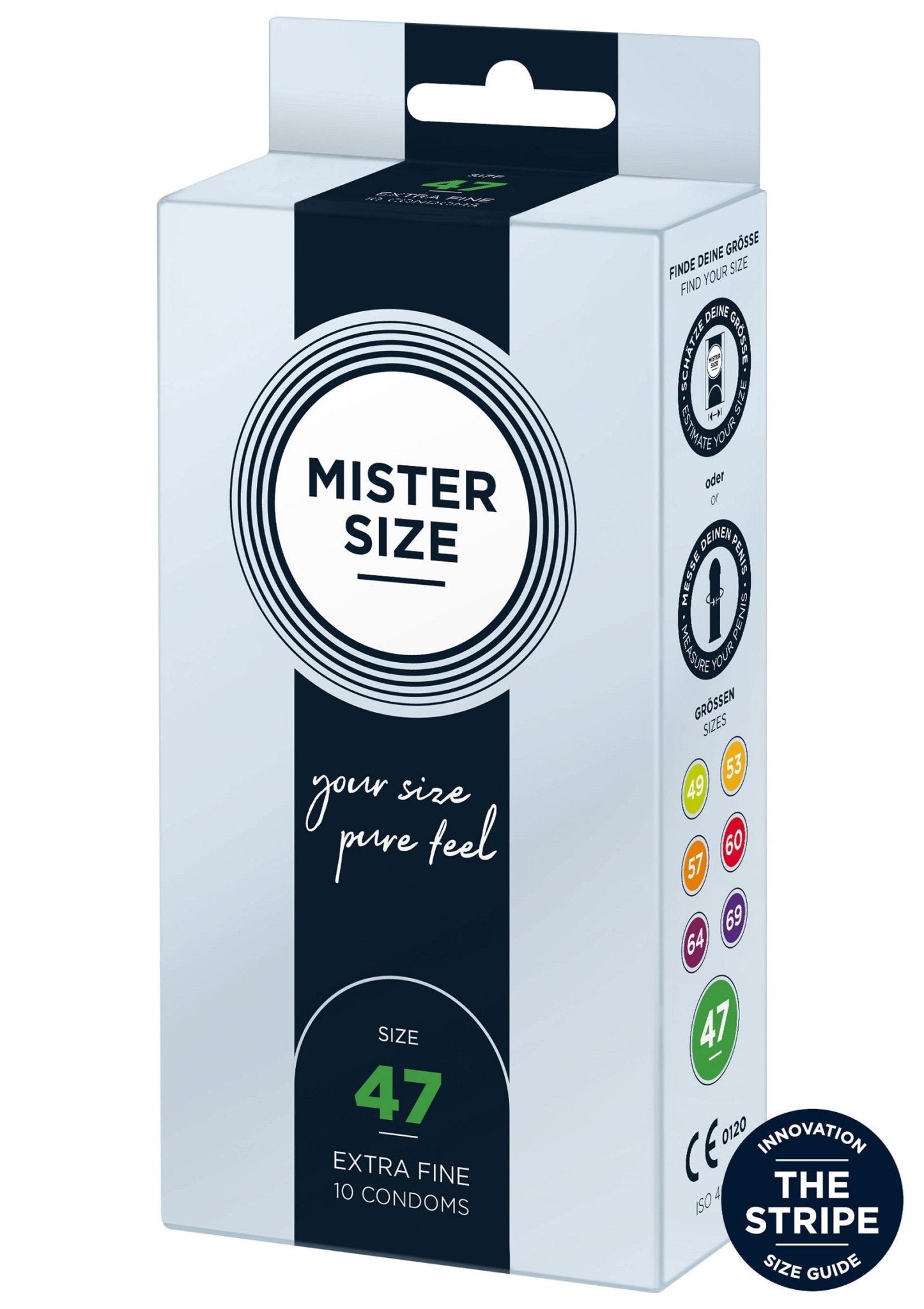 MISTER SIZE 47mm Condoms 10pcs - Hot Plaza