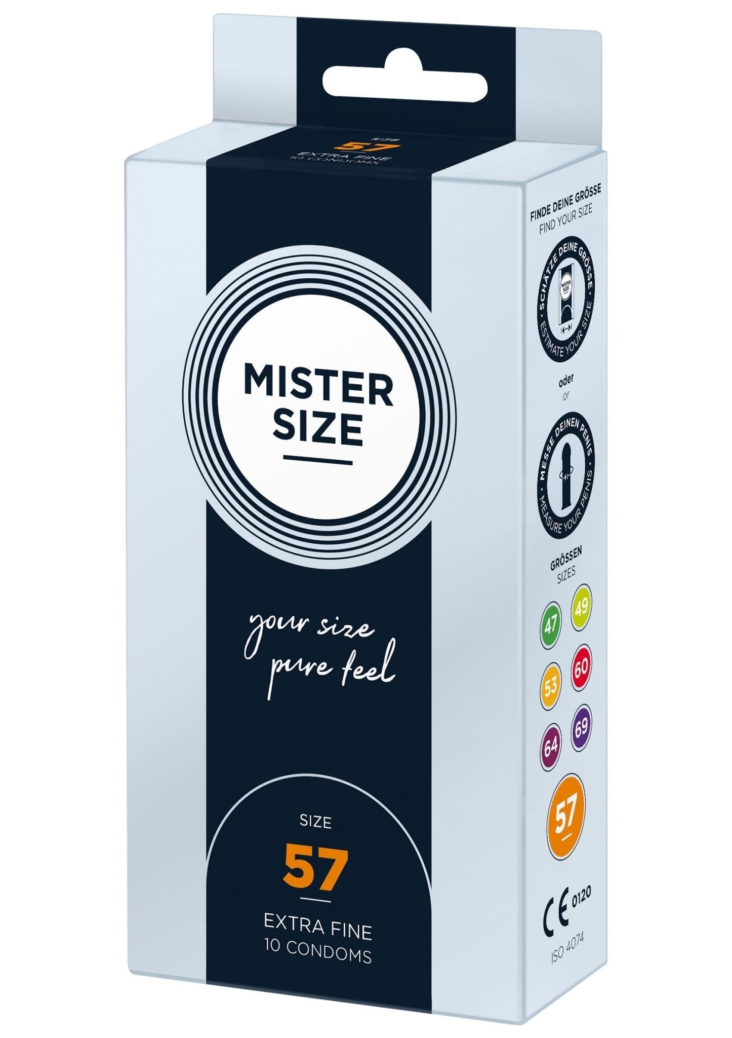 MISTER SIZE 57mm Condoms 10pcs - Hot Plaza