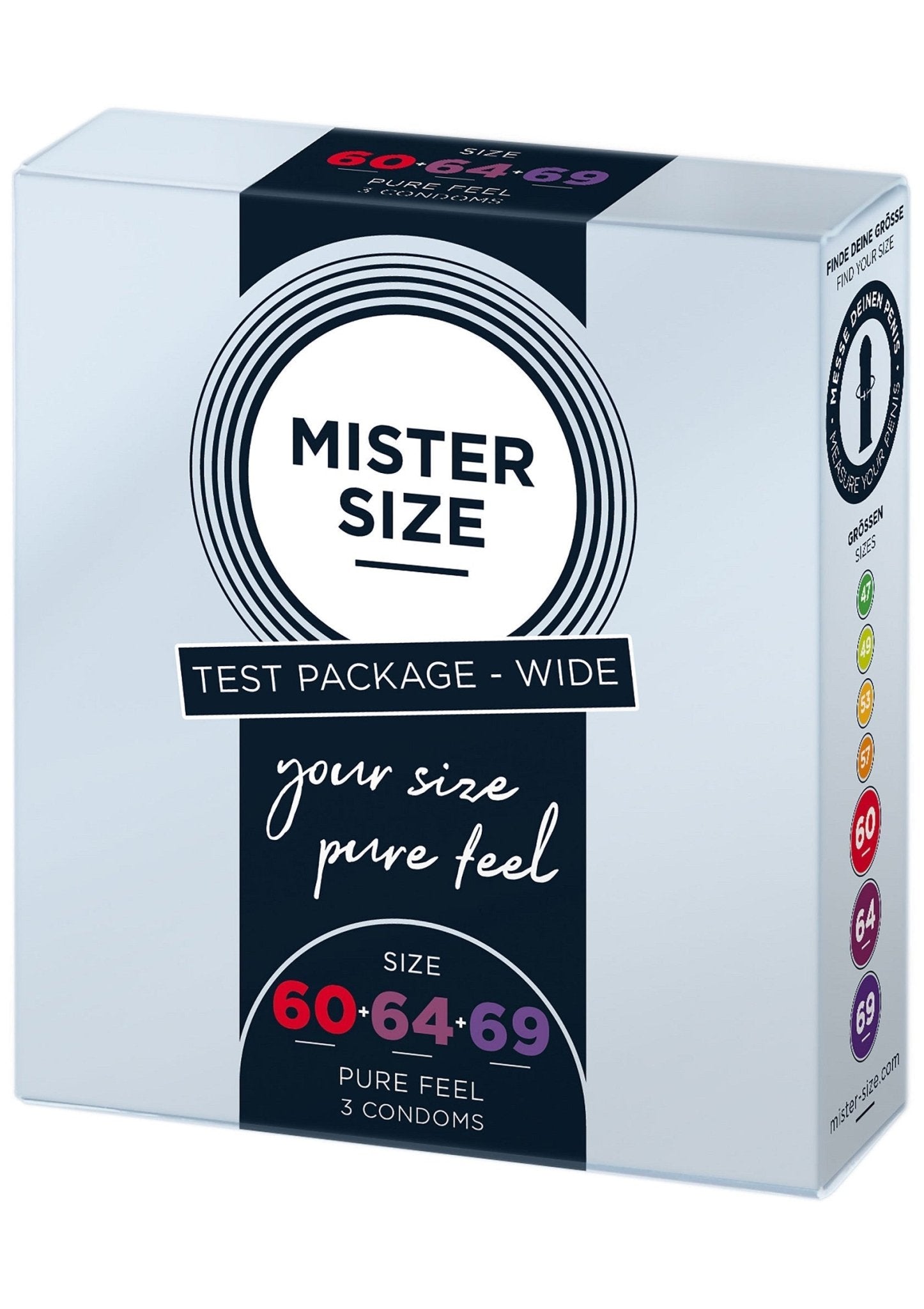 MISTER SIZE 60 - 64 - 69mm 3 - pack - Hot Plaza