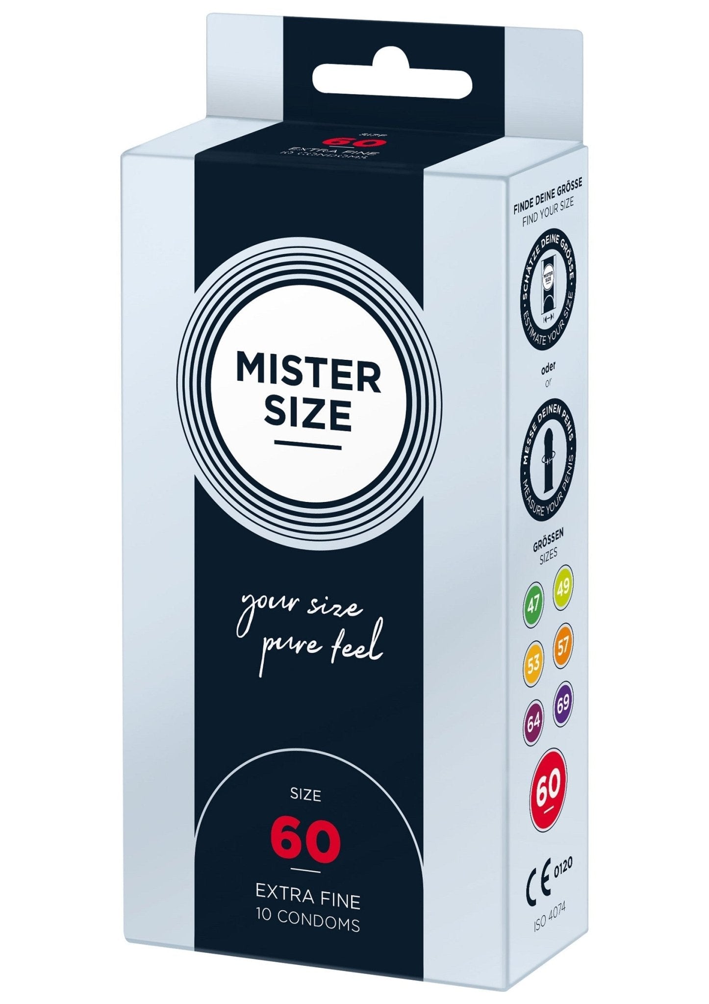 MISTER SIZE 60mm Condoms 10pcs - Hot Plaza