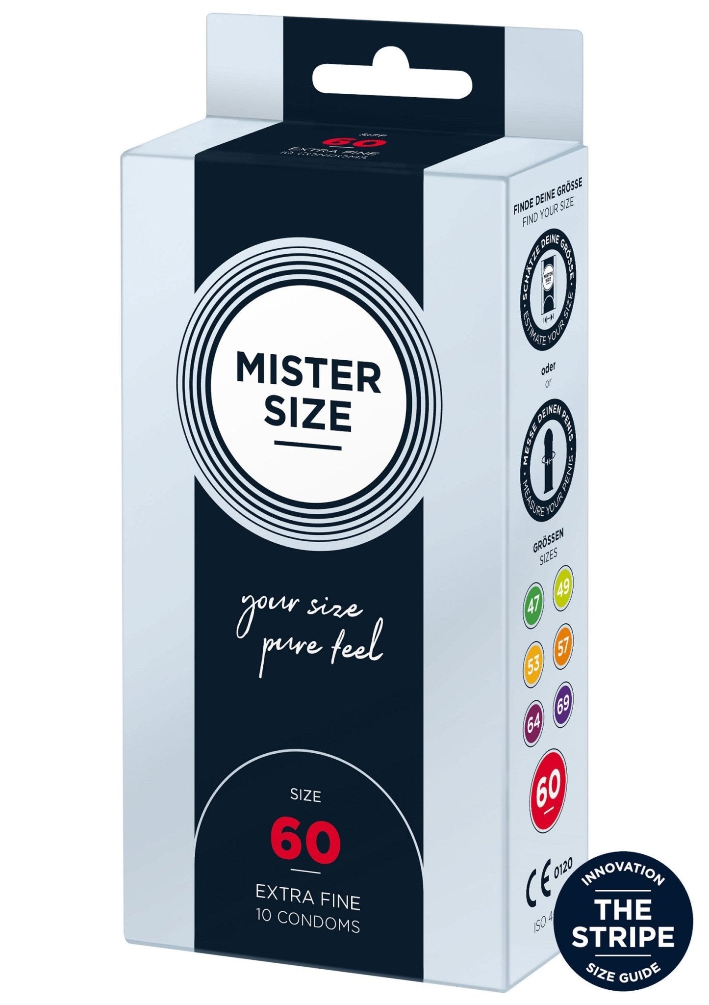 MISTER SIZE 60mm Condoms 10pcs - Hot Plaza