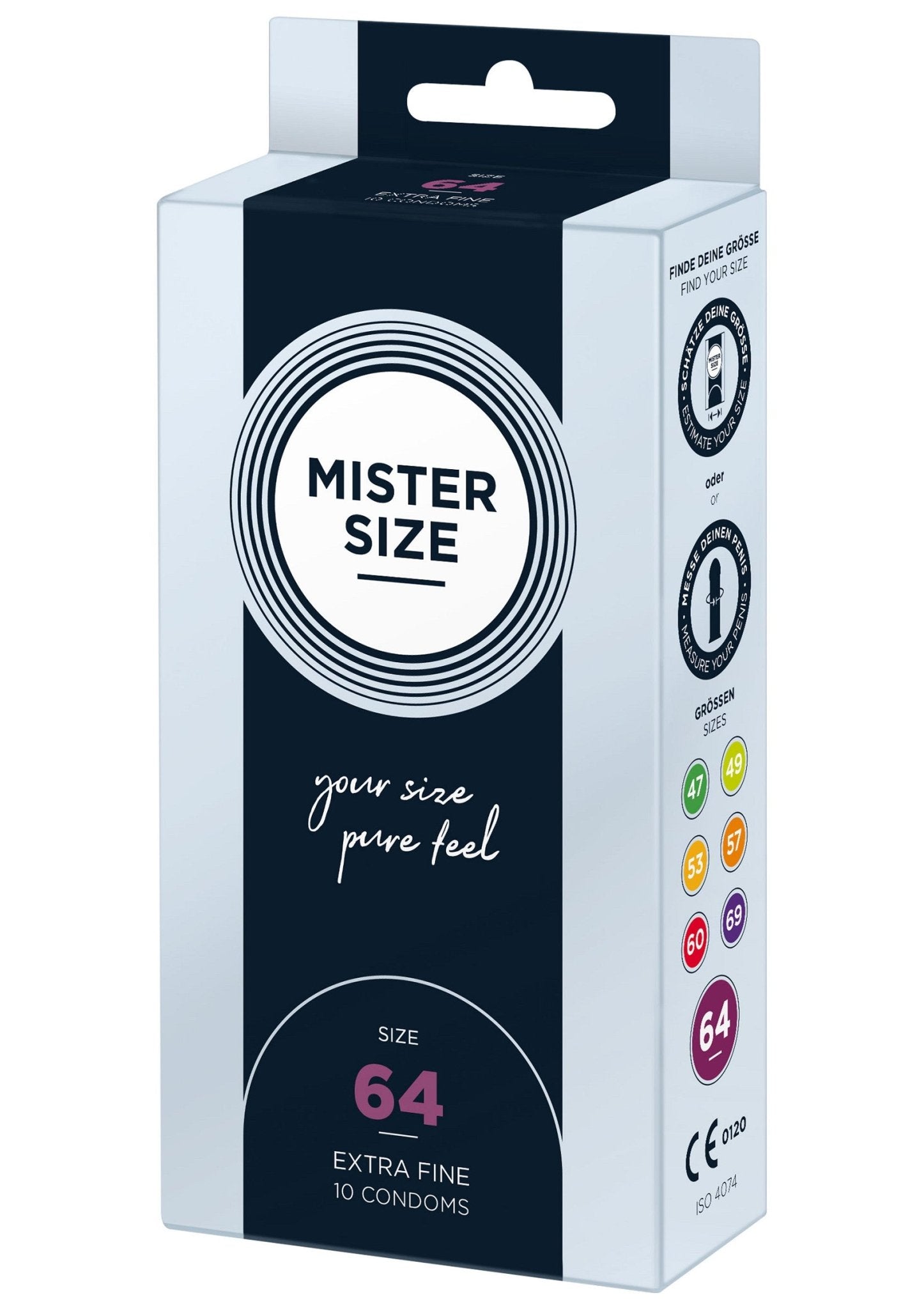 MISTER SIZE 64mm Condoms 10pcs - Hot Plaza