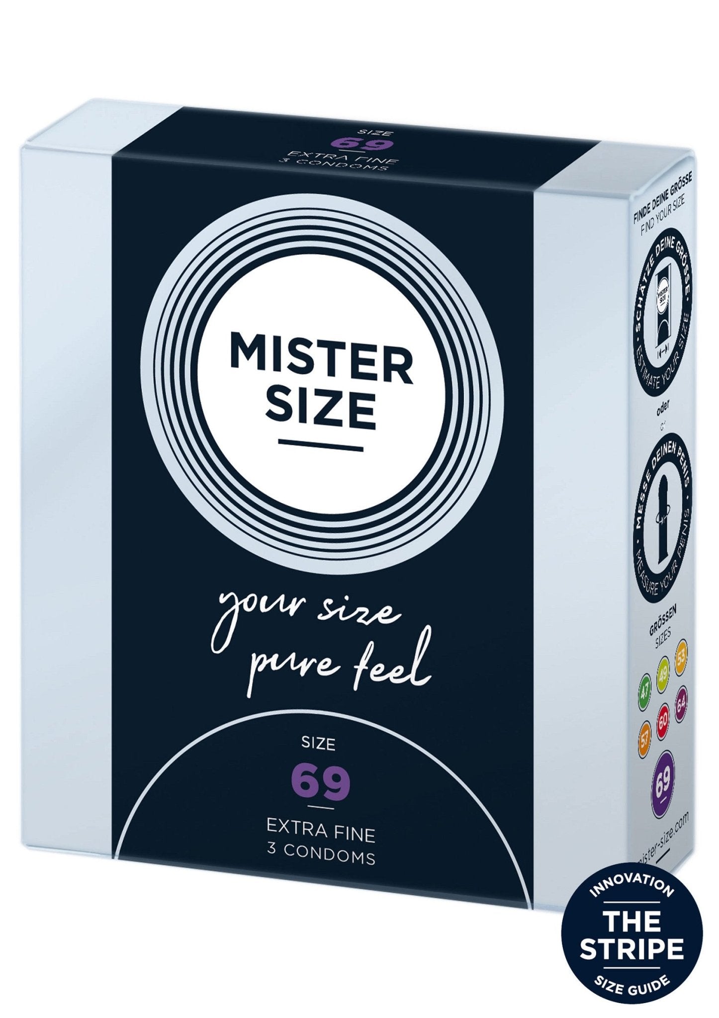 MISTER SIZE 69mm Condoms 3pcs - Hot Plaza