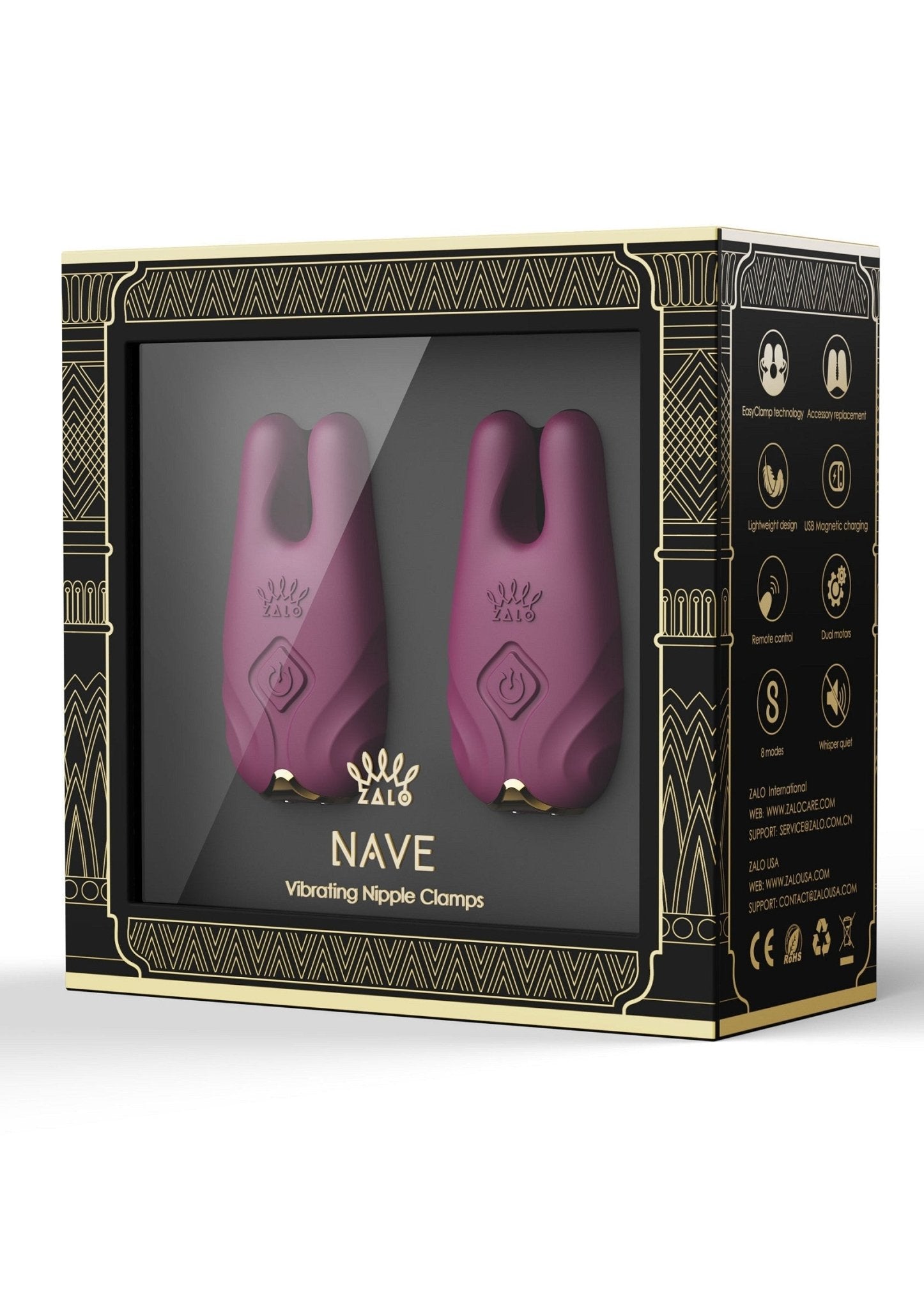 Nave Vibrating Nipple Clamps - Hot Plaza