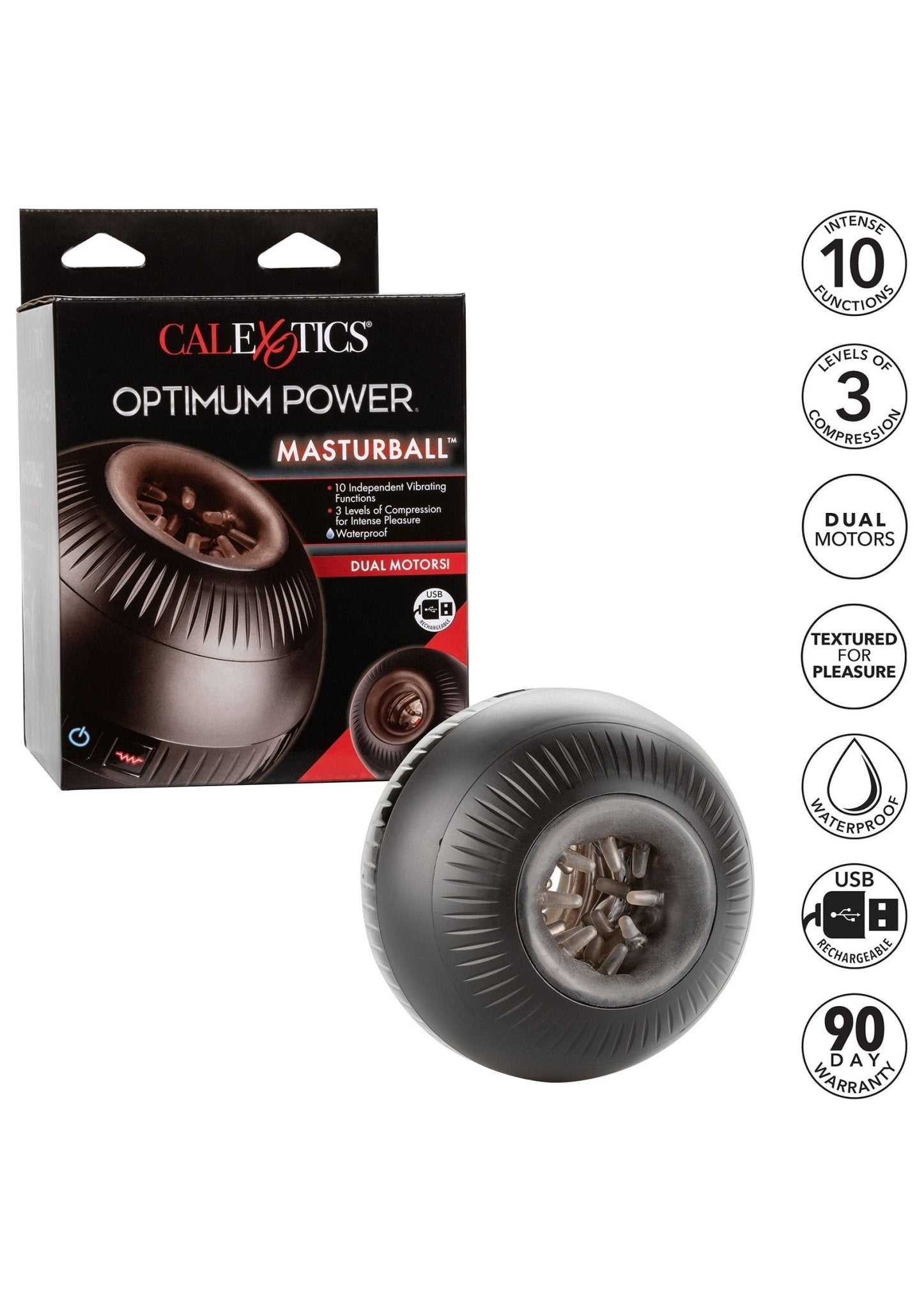 Optimum Power Masturball - Automatische Masturbator - Hot Plaza