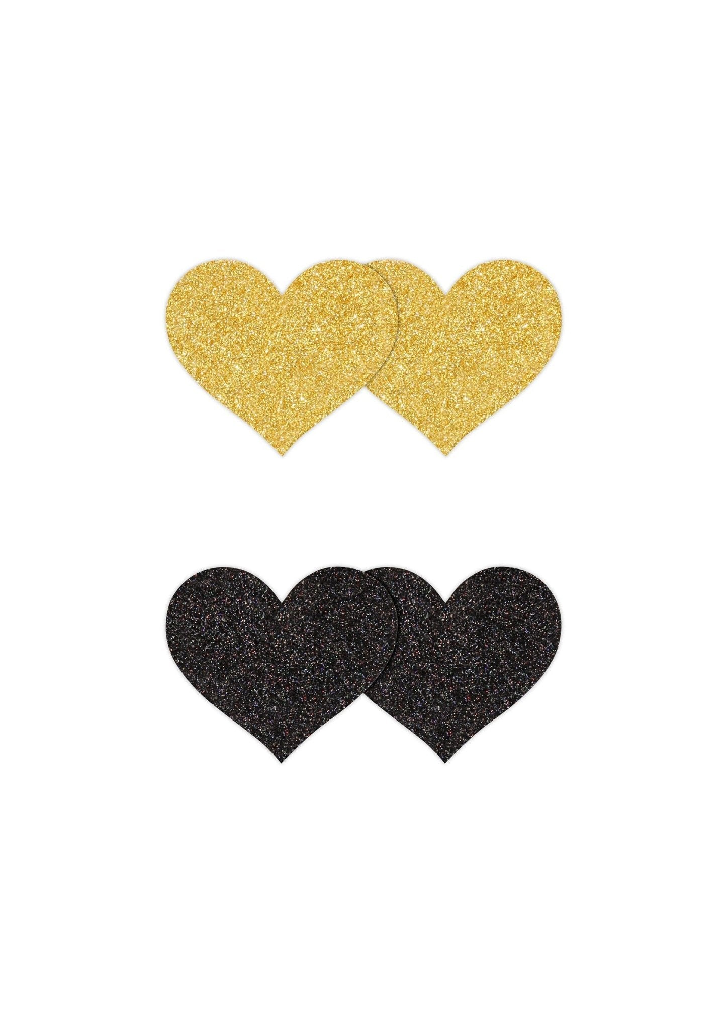 Pasties Glitter Hearts 2 Paar - Hot Plaza