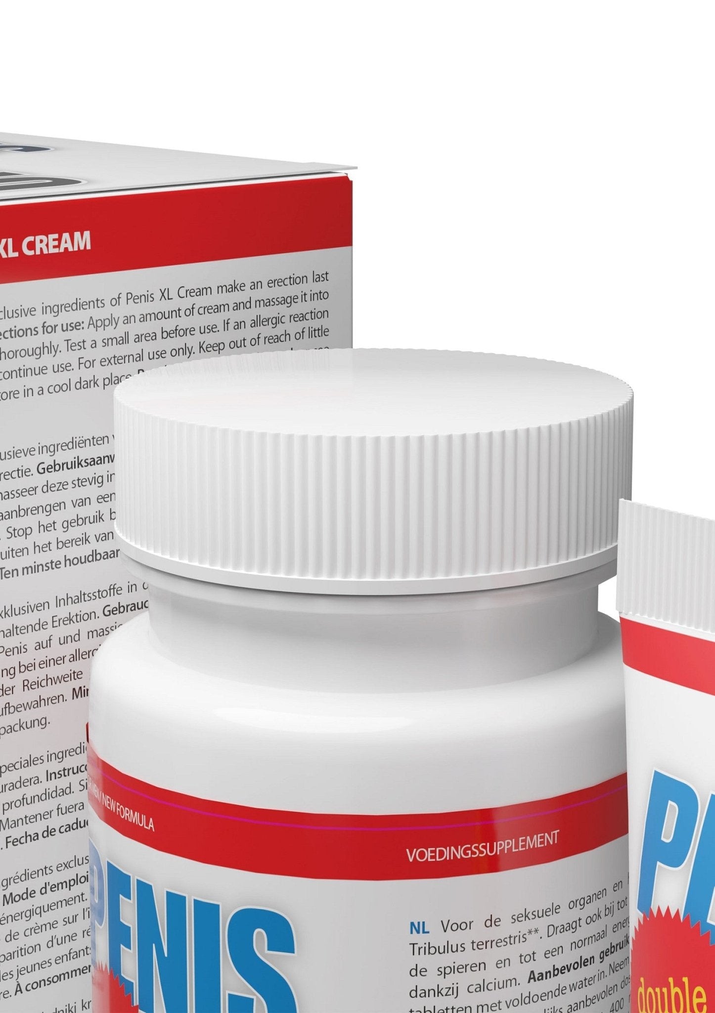 Penis XL Pack Duo Pack - Erectie Ondersteunende Tabletten en Crème - Hot Plaza