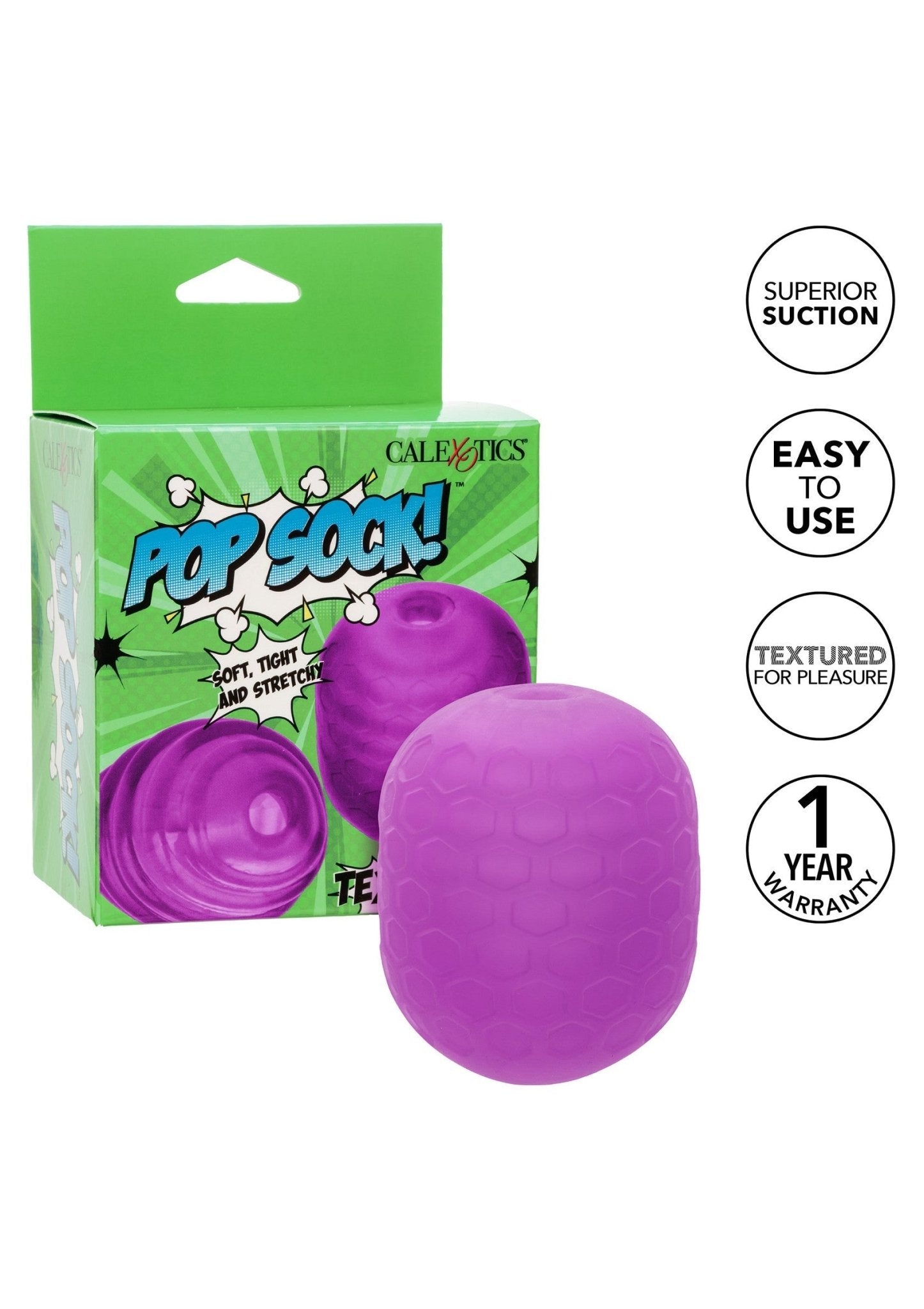 Pop Sock Textured - Omkeerbare Masturbator - Hot Plaza