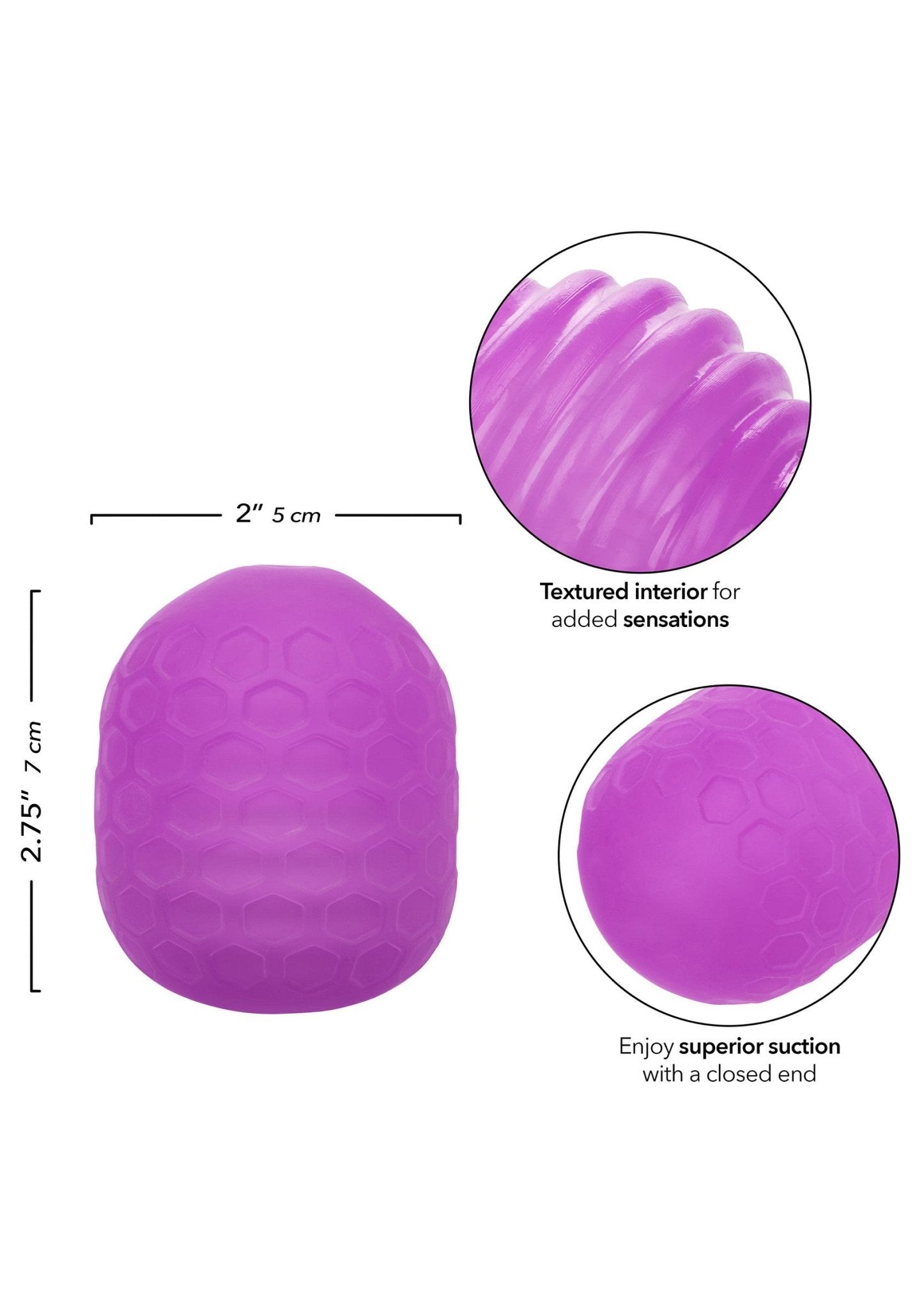 Pop Sock Textured - Omkeerbare Masturbator - Hot Plaza