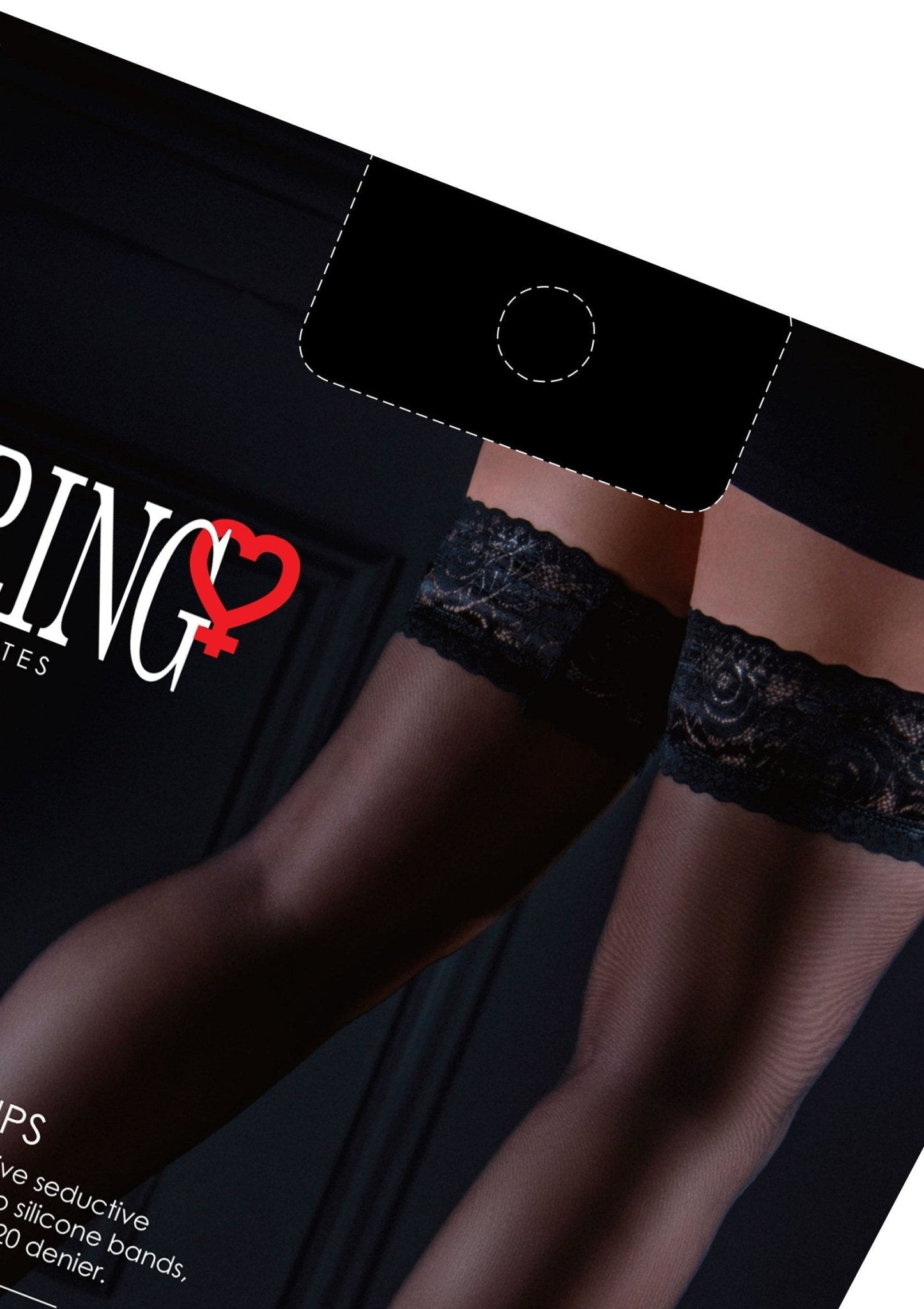 Satin Touch 20 denier Stay Ups - Hot Plaza