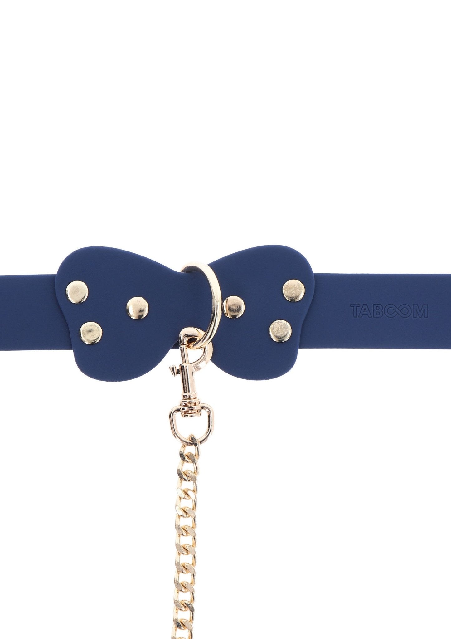 Siliconen Halsband Blauw met Vlinder en Riem - Hot Plaza