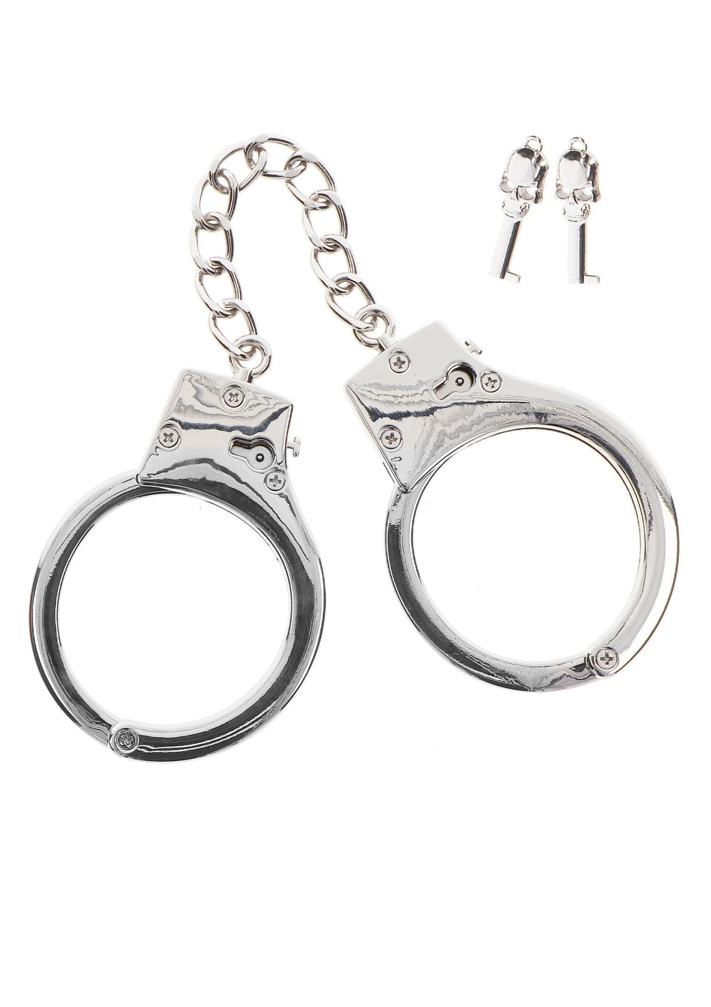 Silver Plated BDSM Handcuffs - Hot Plaza