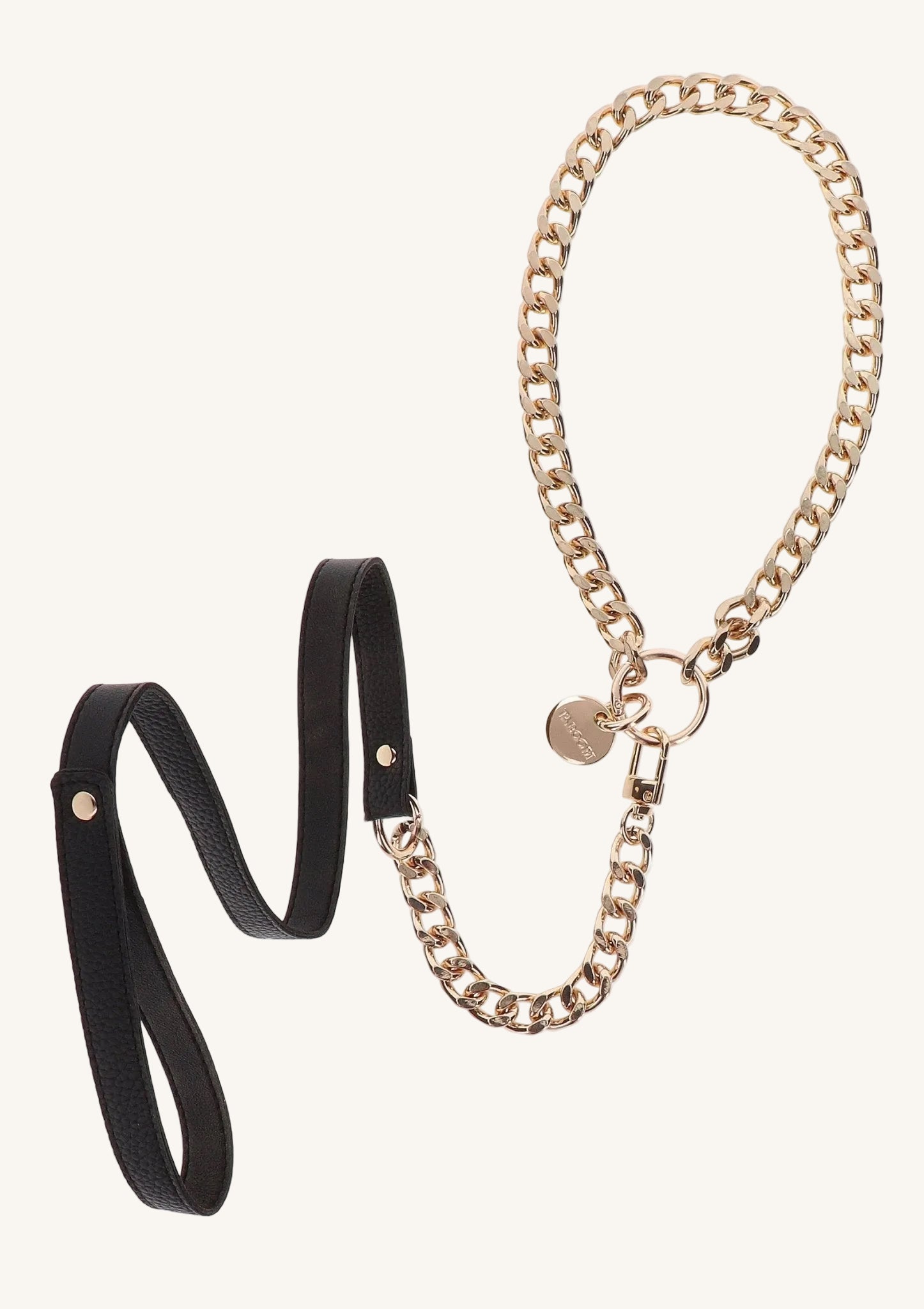 Statement Riem - Goudkleurig en Vegan Leer - Hot Plaza