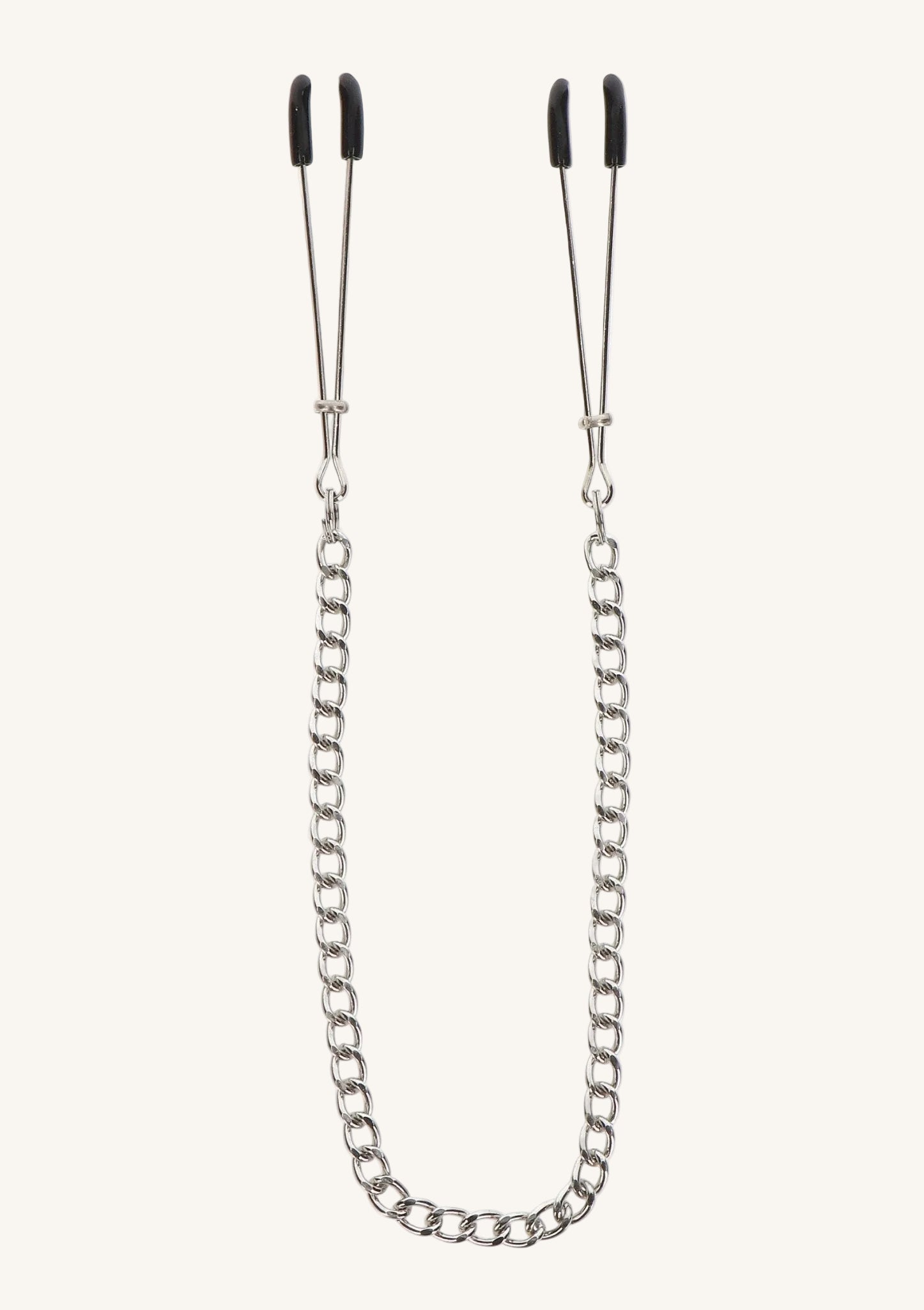 Tepelklemmen met Ketting Zilver - Hot Plaza