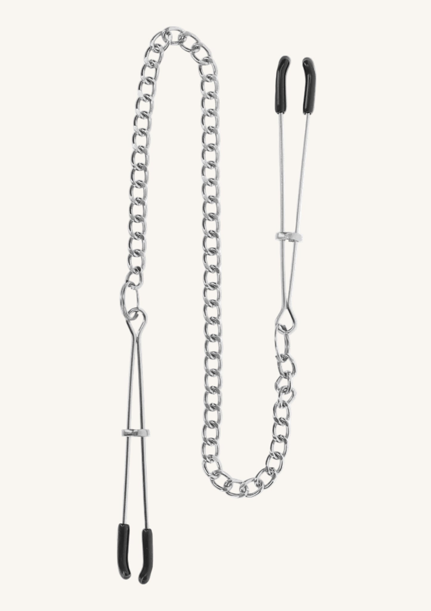Tepelklemmen met Ketting Zilver - Hot Plaza
