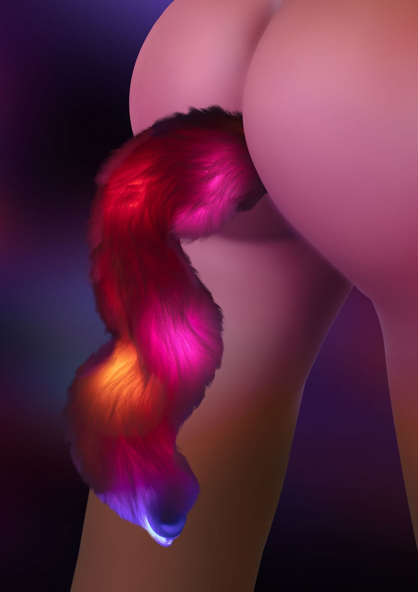 Unicorn Tail & Buttplug LED - Hot Plaza