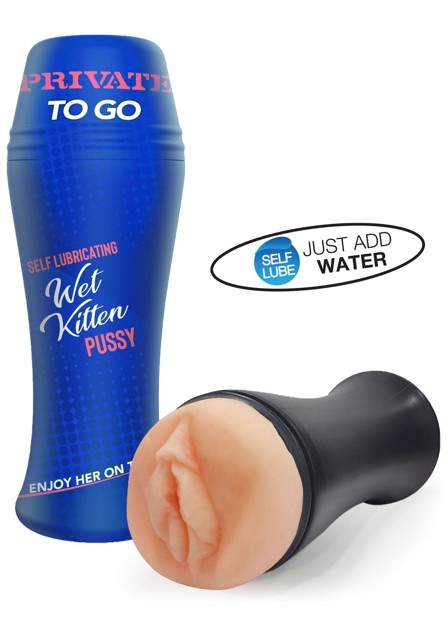 Wet Kitten Self Lube To Go - Masturbator enkel water nodig - Hot Plaza