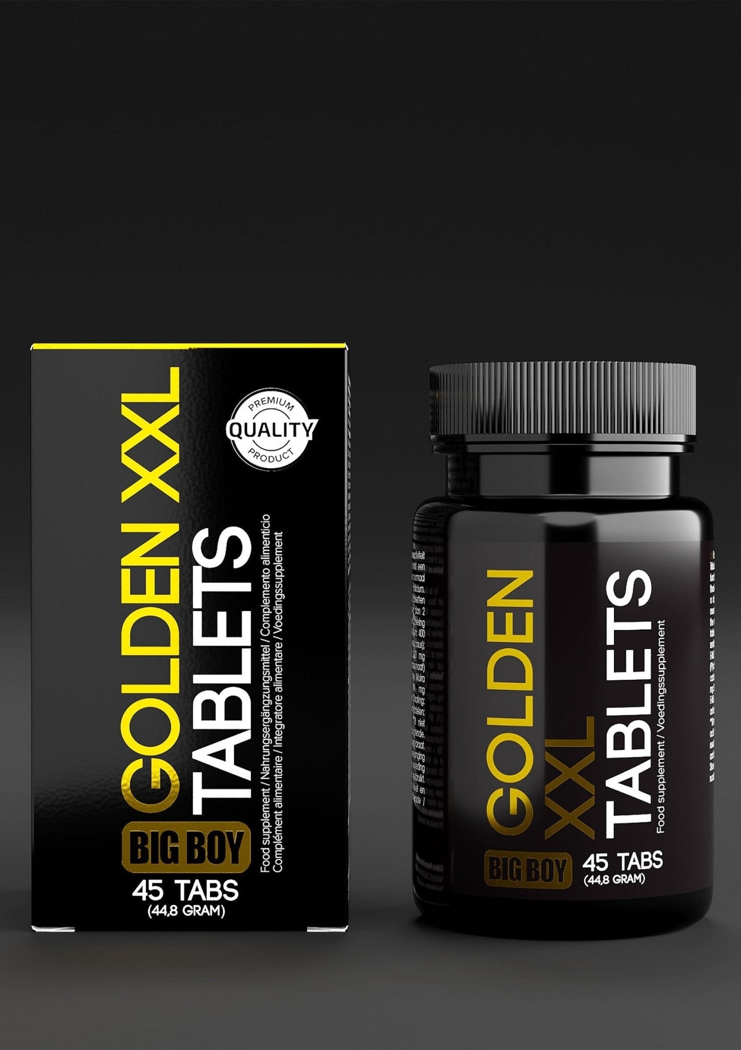 Big Boy Golden XXL Tablets 45 stuks - Erotische Stimulatie Tabletten - Hot Plaza