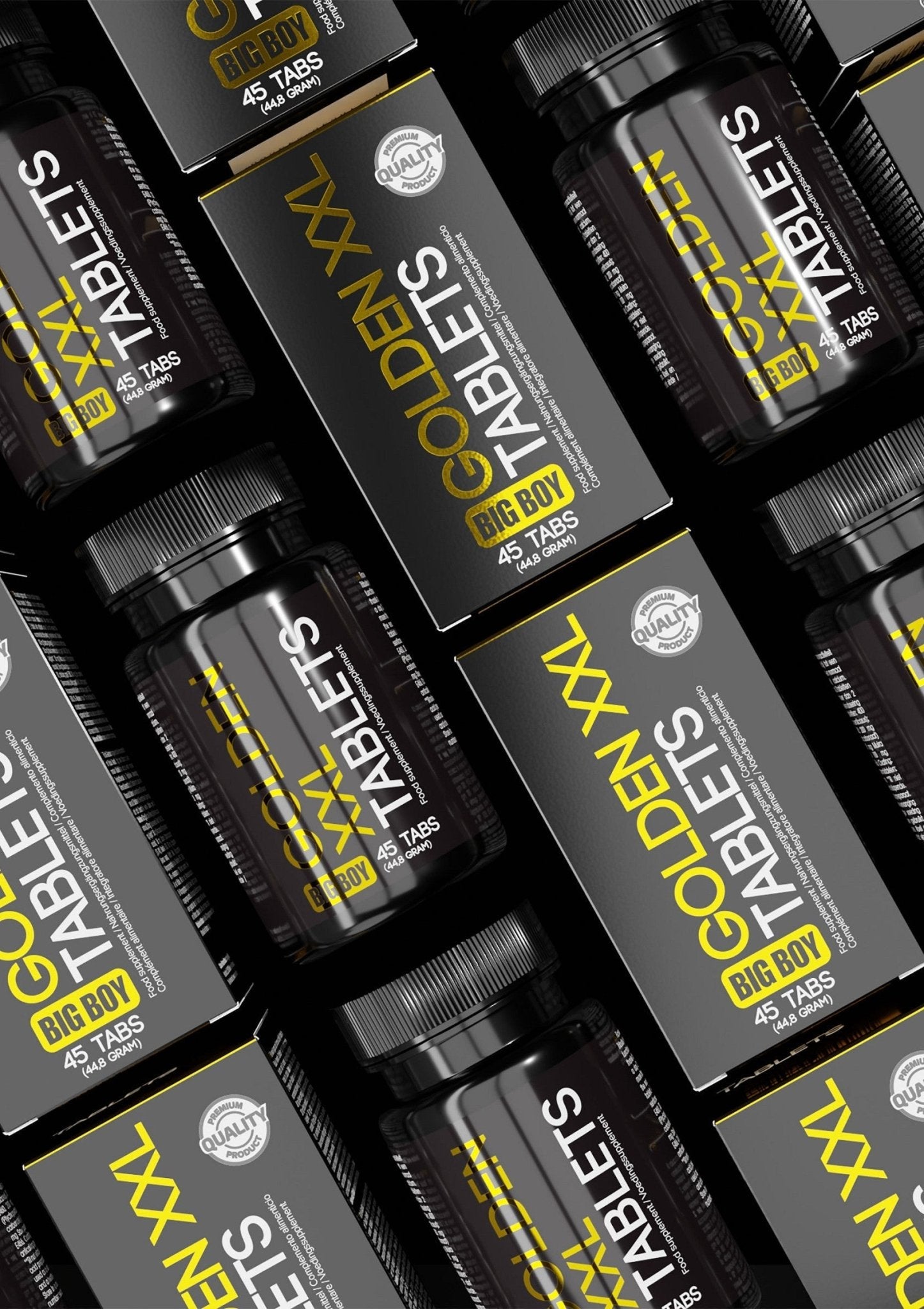 Big Boy Golden XXL Tablets 45 stuks - Erotische Stimulatie Tabletten - Hot Plaza