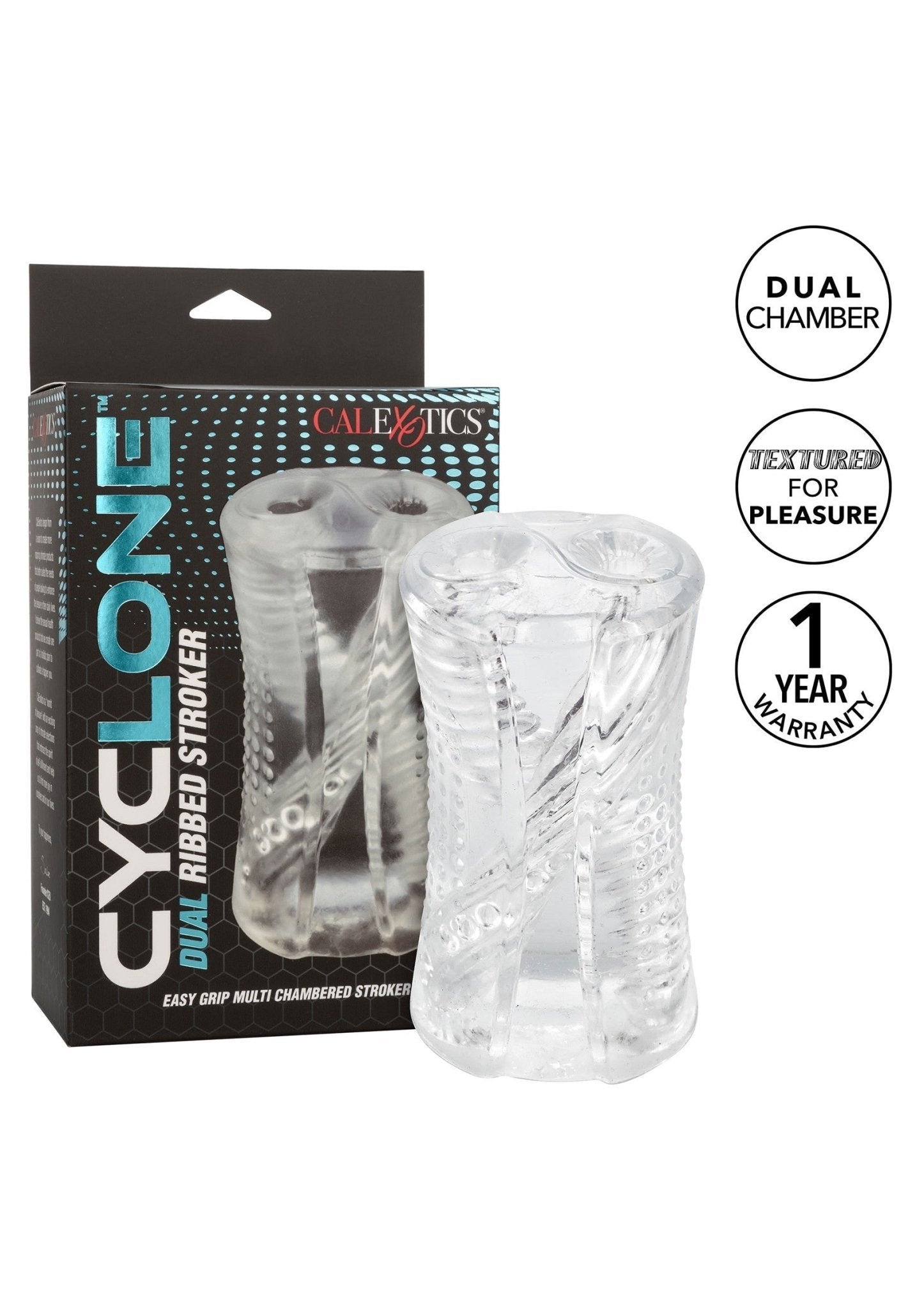 Cyclone Dual Ribbed Stroker - Masturbator - Hot Plaza