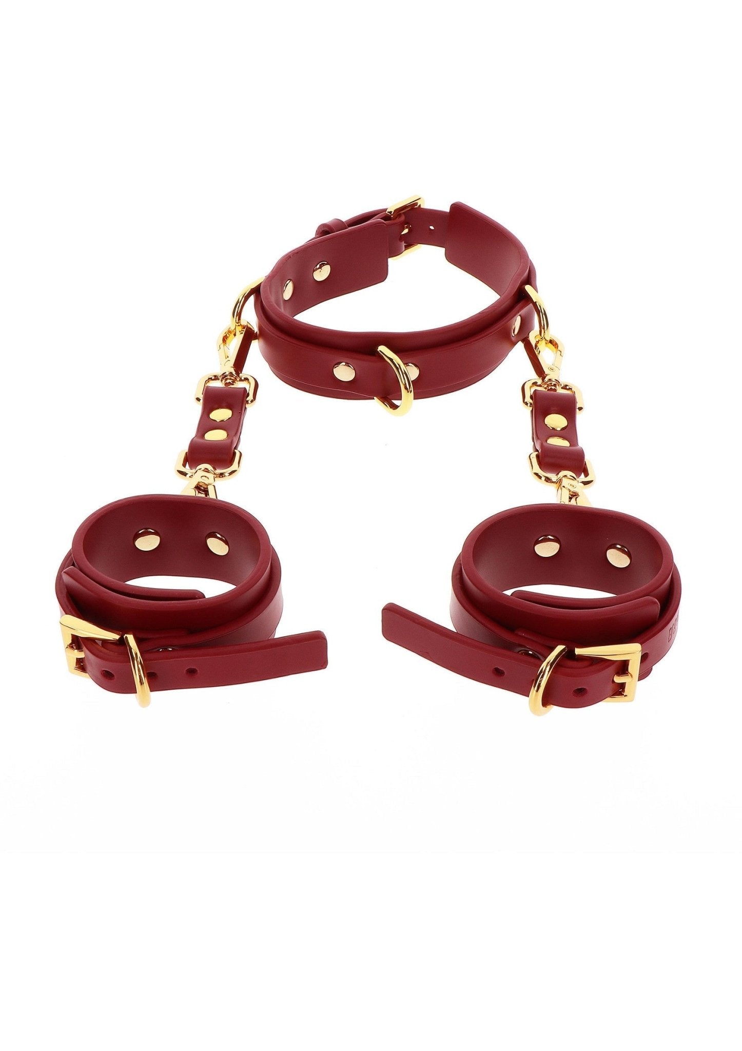 D - Ring Collar and Wrist Cuffs - Hot Plaza