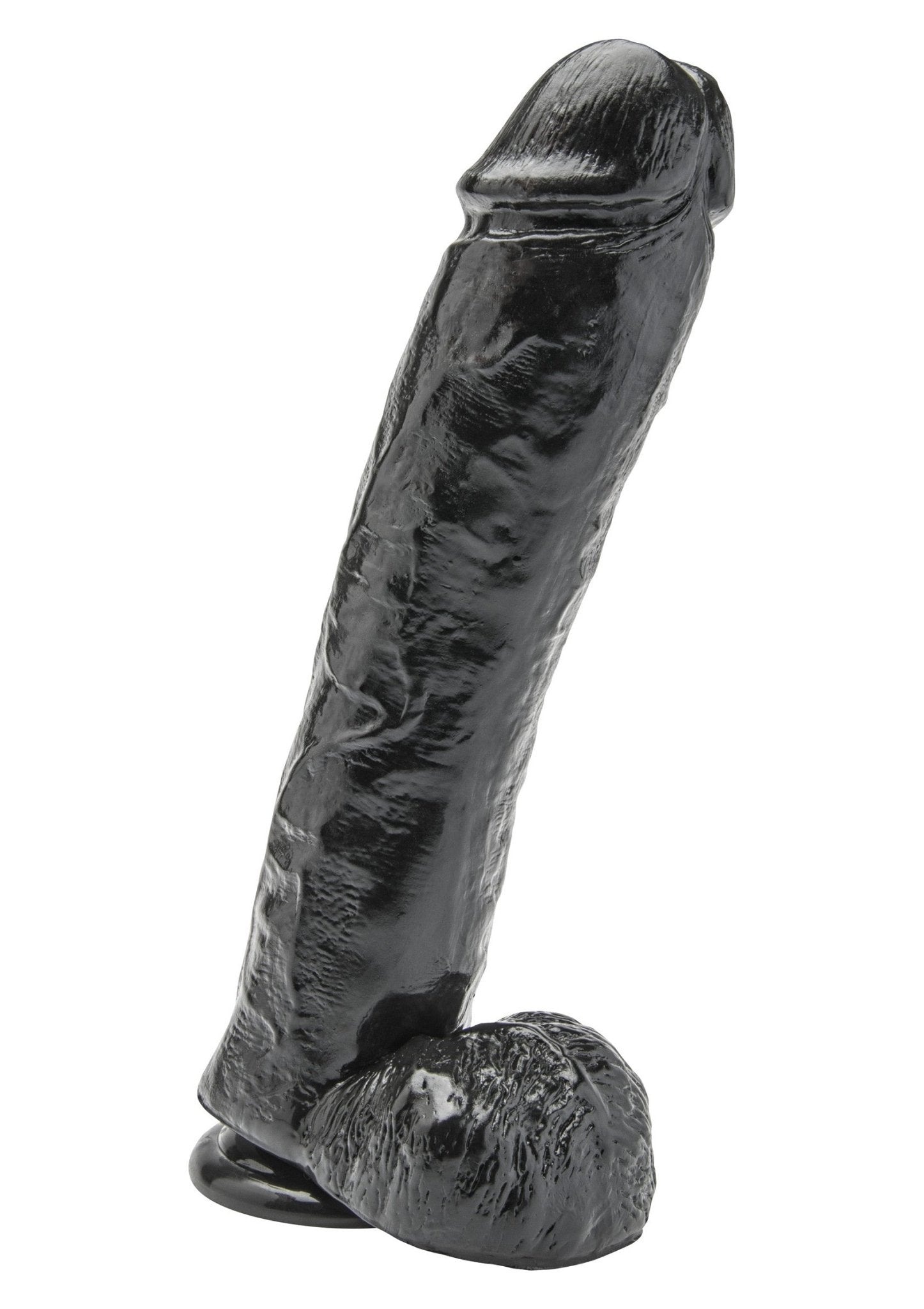 Dildo PVC 28 cm Zwart