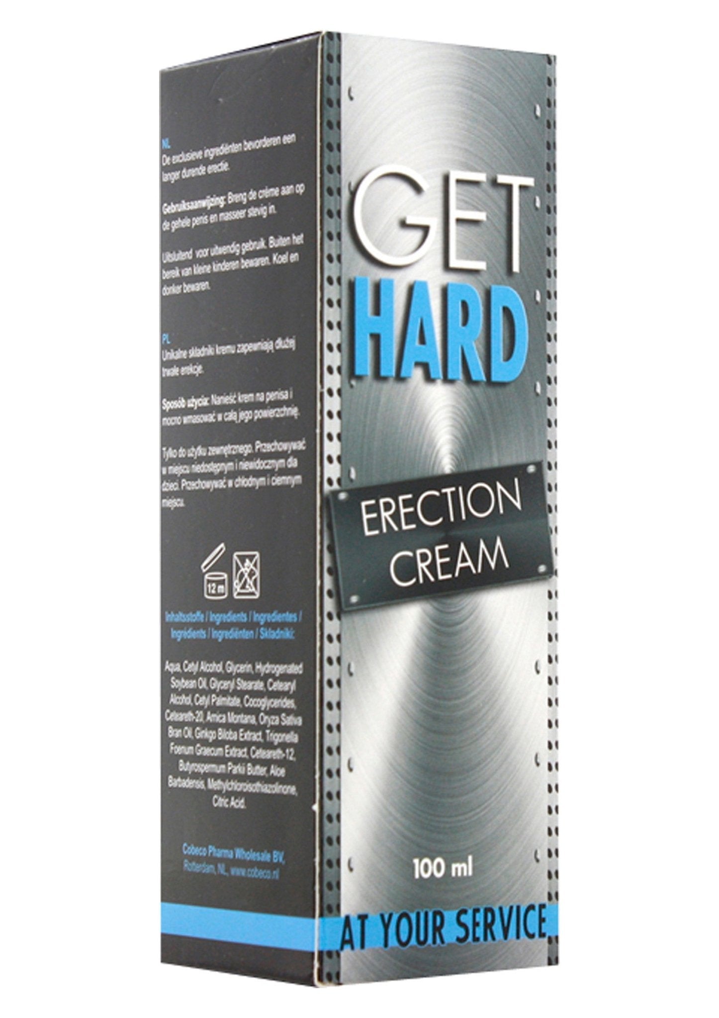 Get Hard Erectie Crème 100 ml - Hot Plaza