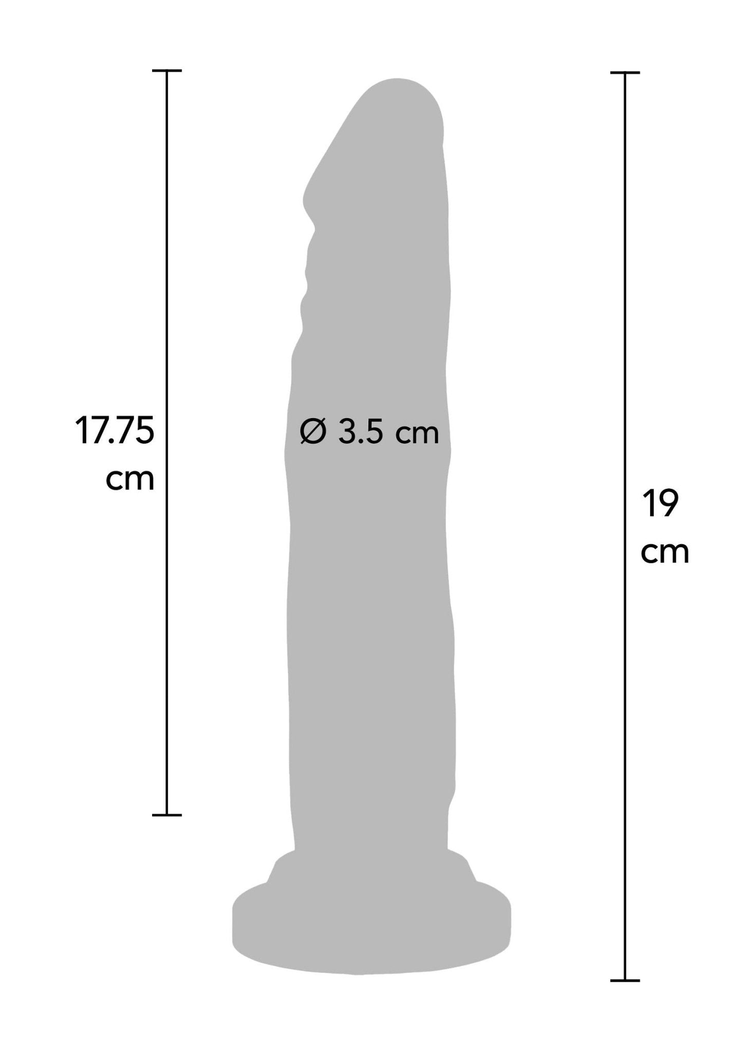 Happy Dicks Dong PVC 19 cm Roze