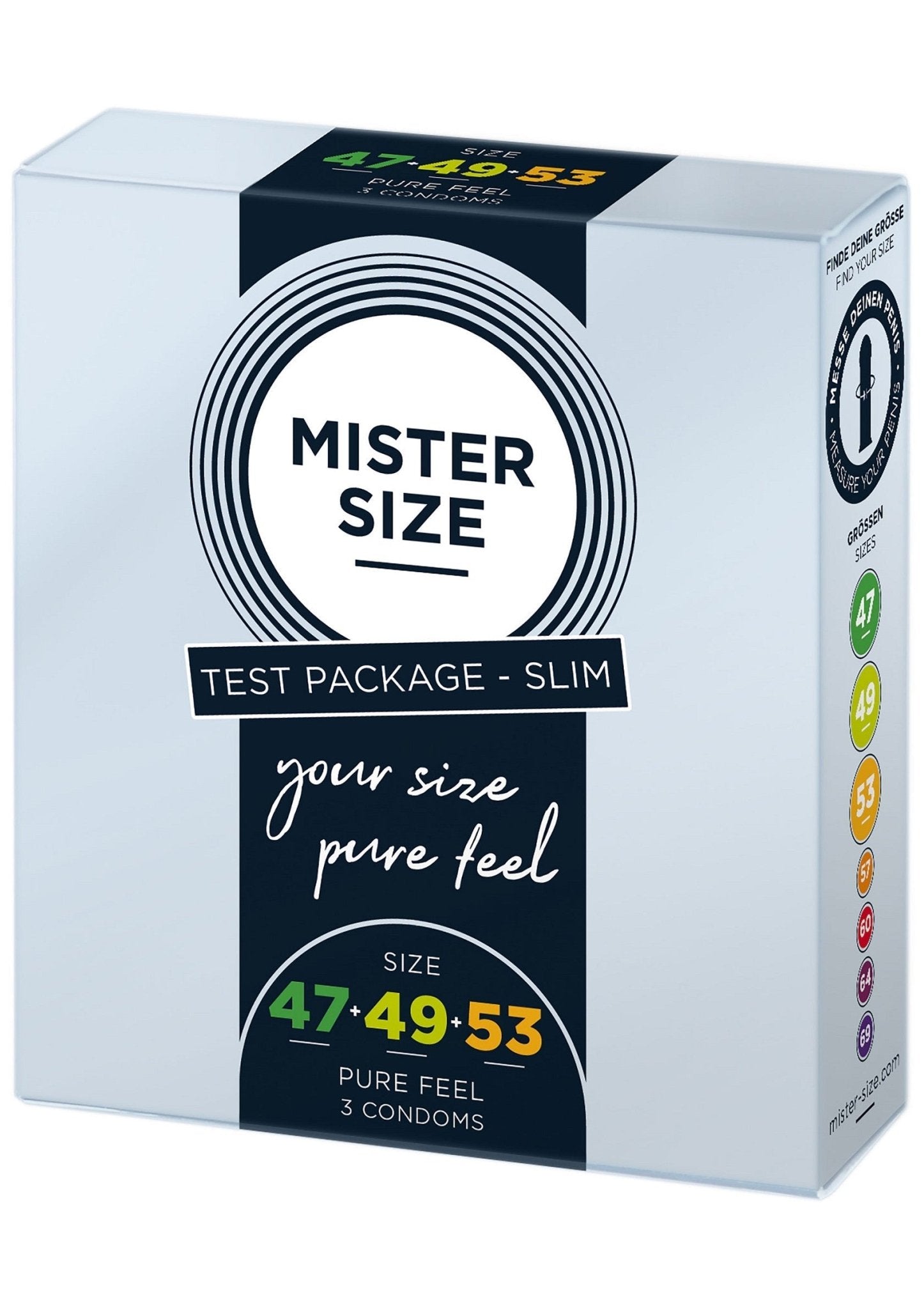MISTER SIZE 47 - 49 - 53mm 3 - pack - Hot Plaza