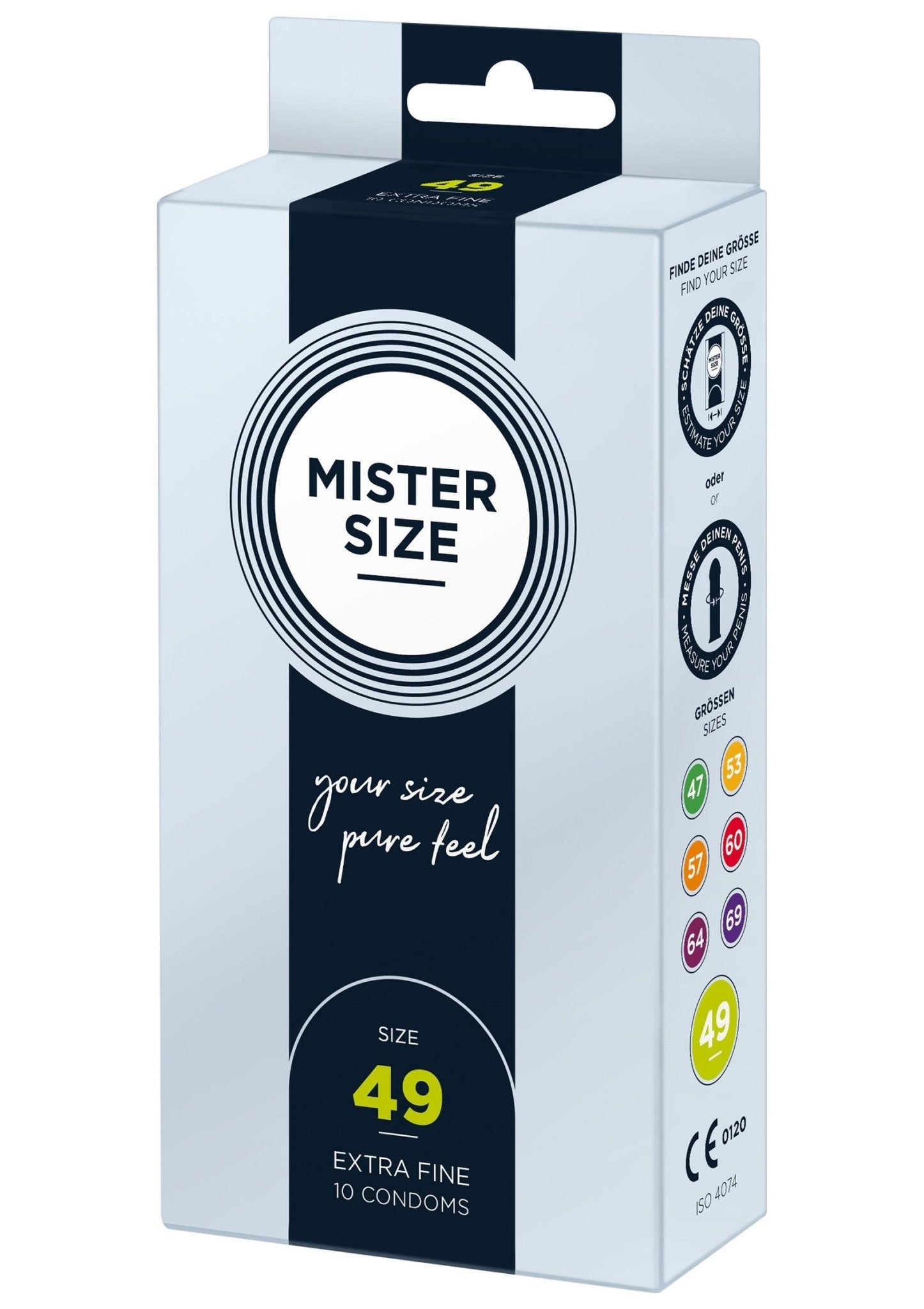 MISTER SIZE 49mm Condoms 10pcs - Hot Plaza