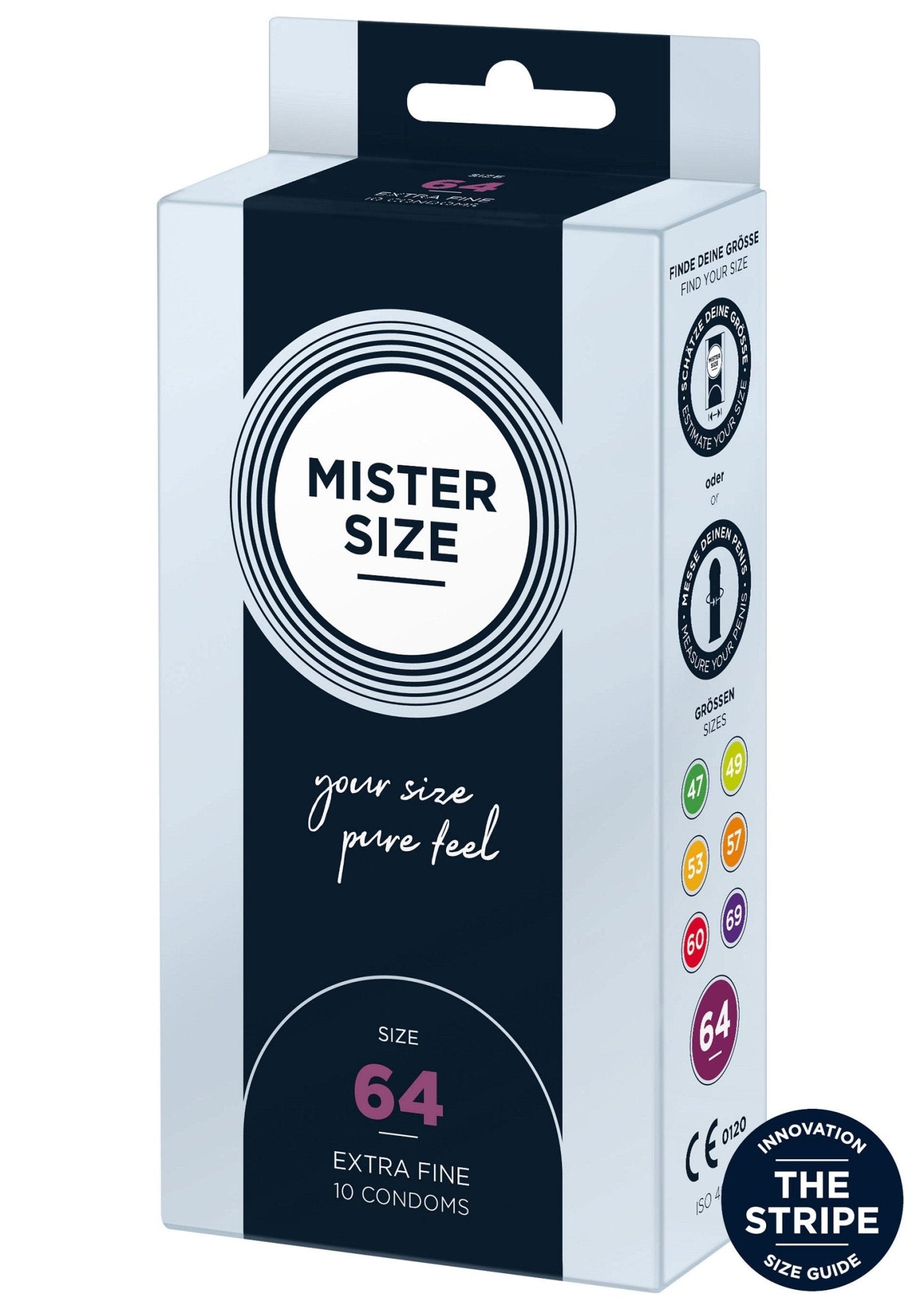 MISTER SIZE 64mm Condoms 10pcs - Hot Plaza