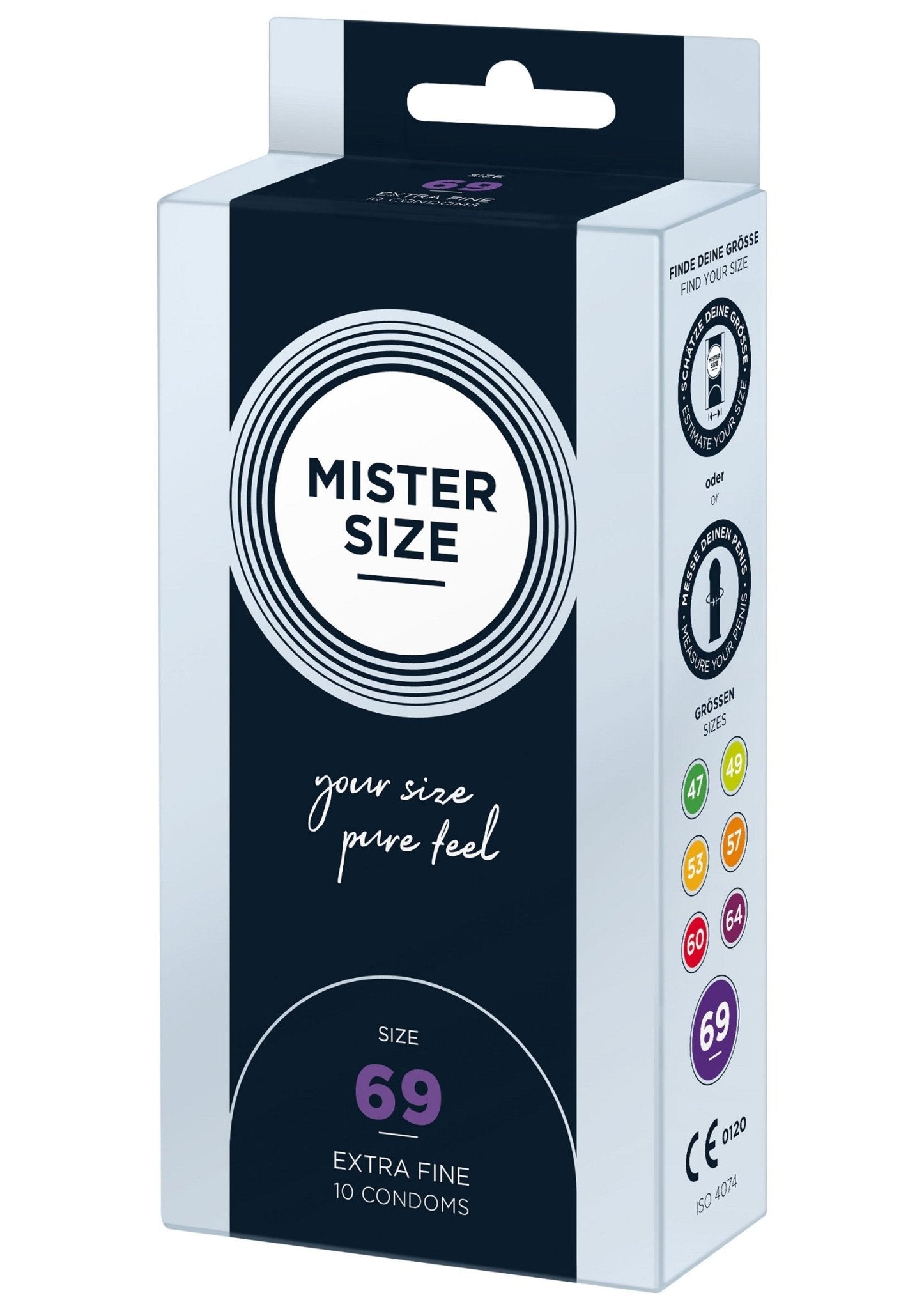 MISTER SIZE 69mm Condoms 10pcs - Hot Plaza