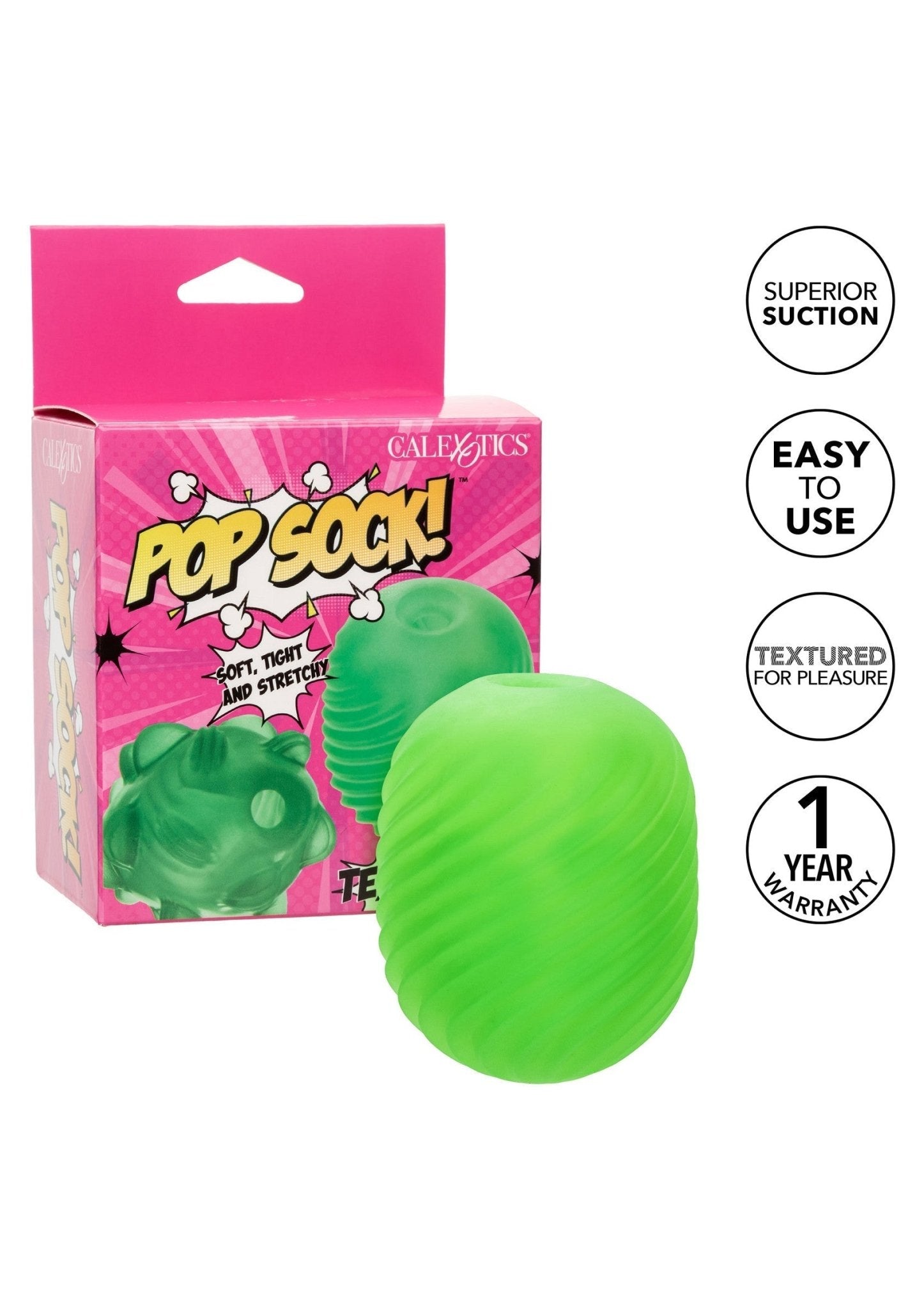 Pop Sock Textured - Omkeerbare Masturbator - Hot Plaza