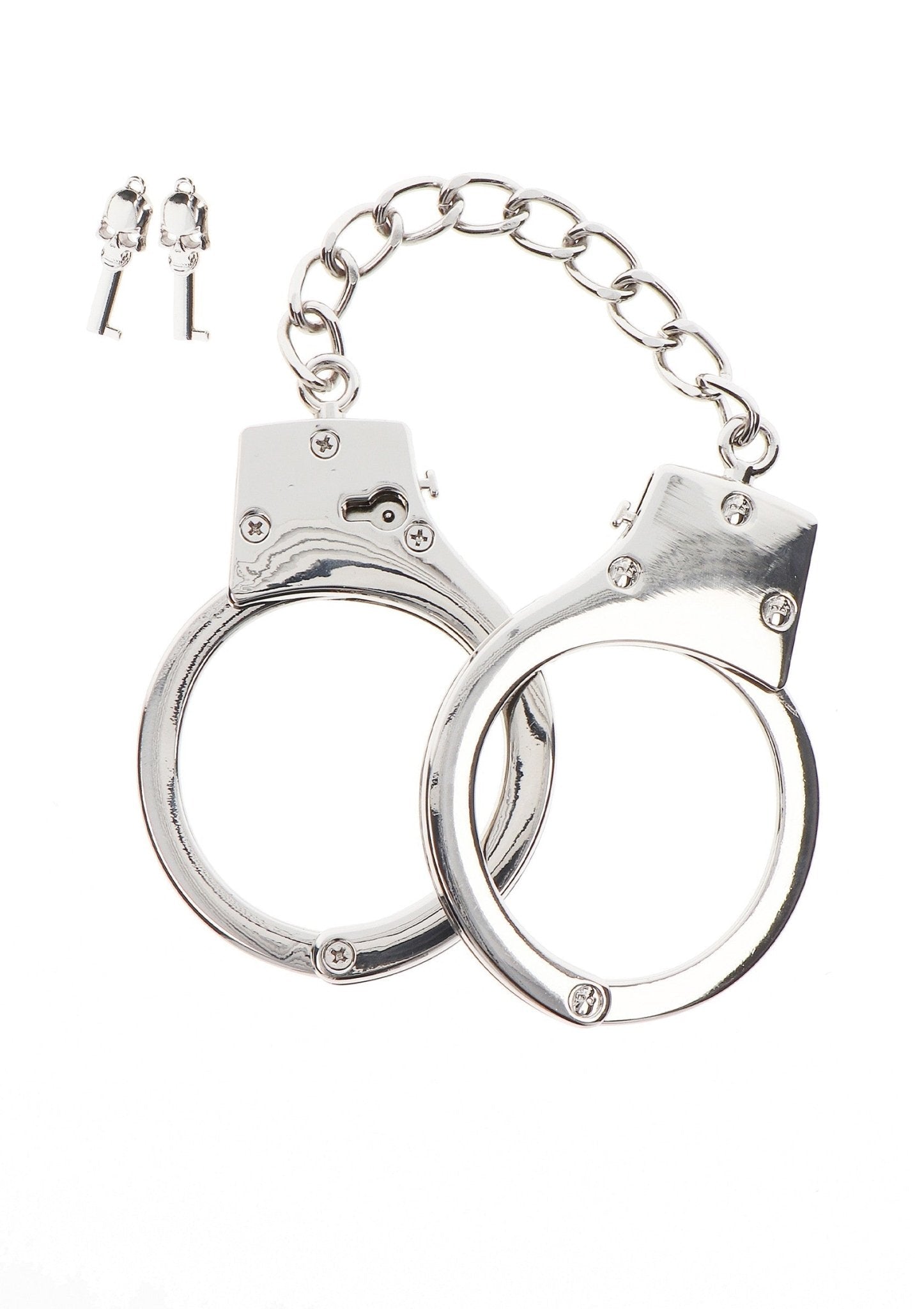 Silver Plated BDSM Handcuffs - Hot Plaza