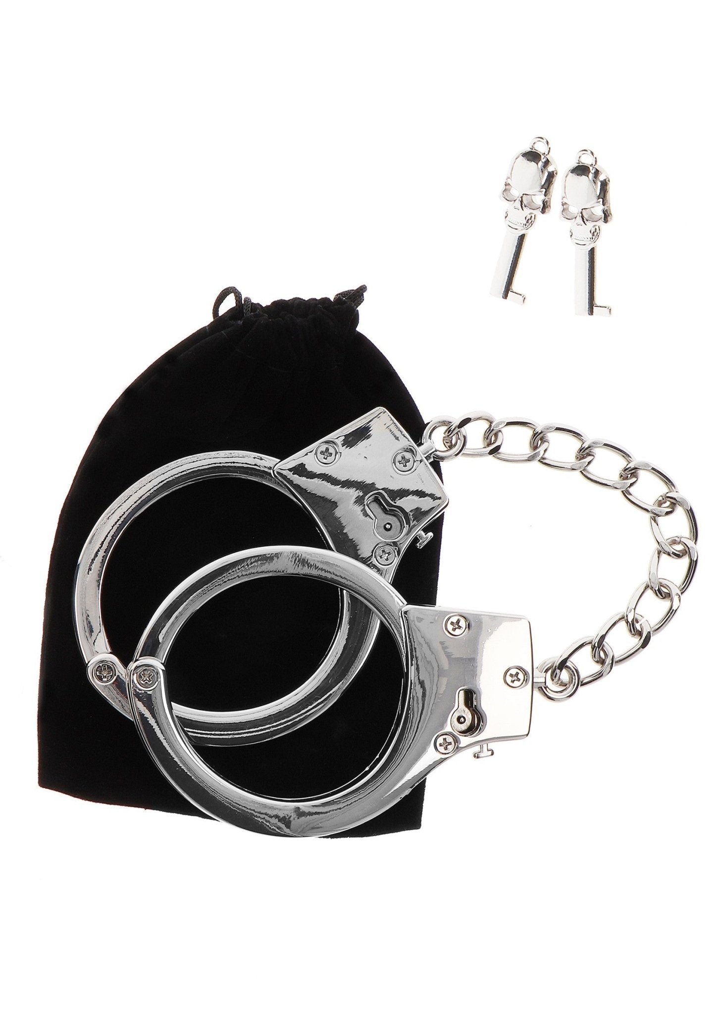 Silver Plated BDSM Handcuffs - Hot Plaza